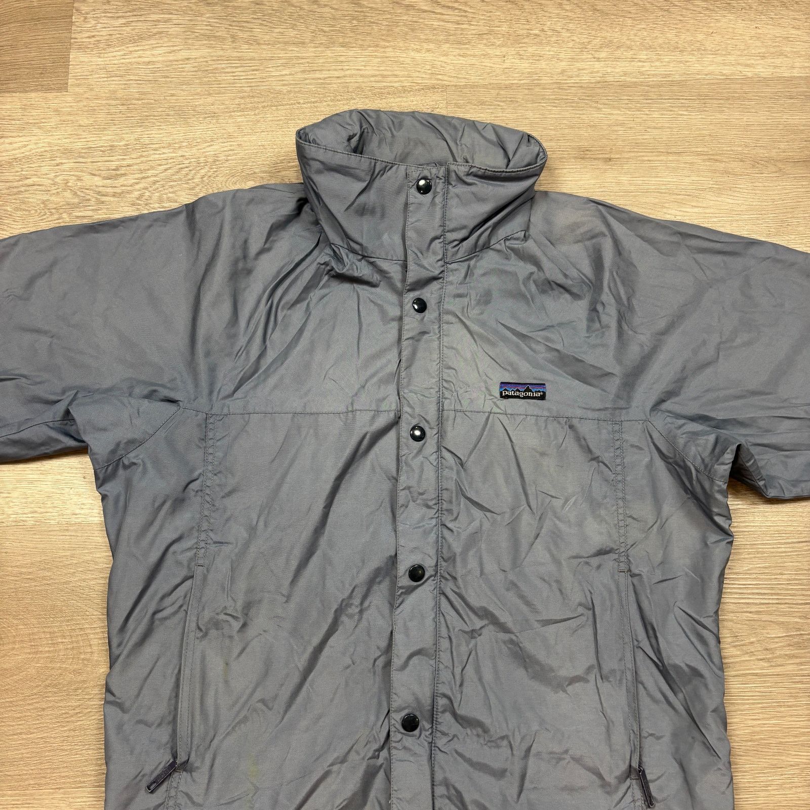 Patagonia × Vintage Vintage 80s 90s Patagonia Snap Hidden Hood Jacket Mens Large Size US L / EU 52-54 / 3 - 2 Thumbnail