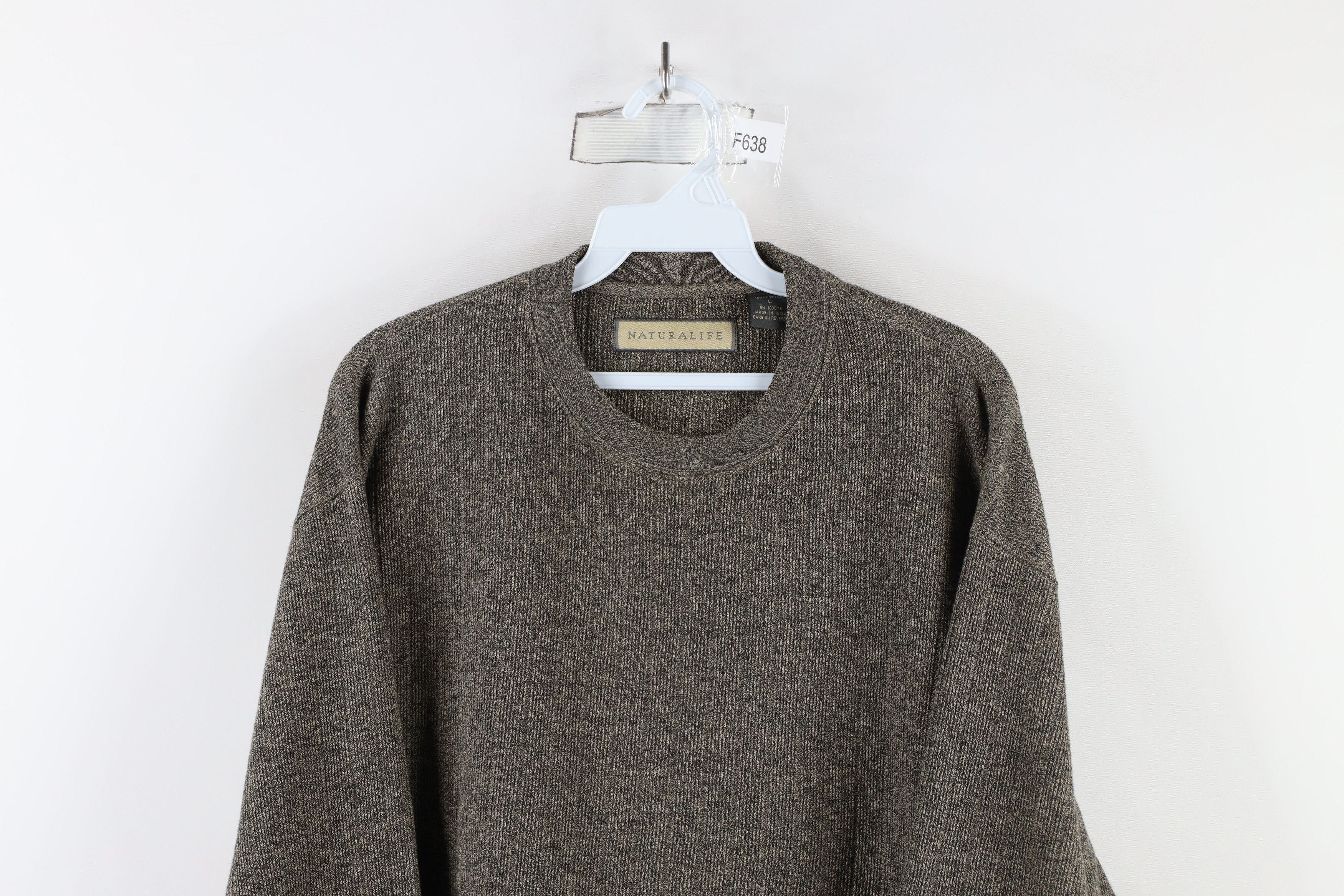 Vintage Vintage 90s Streetwear Heavyweight Knit Long Sleeve T-Shirt Size US L / EU 52-54 / 3 - 2 Thumbnail