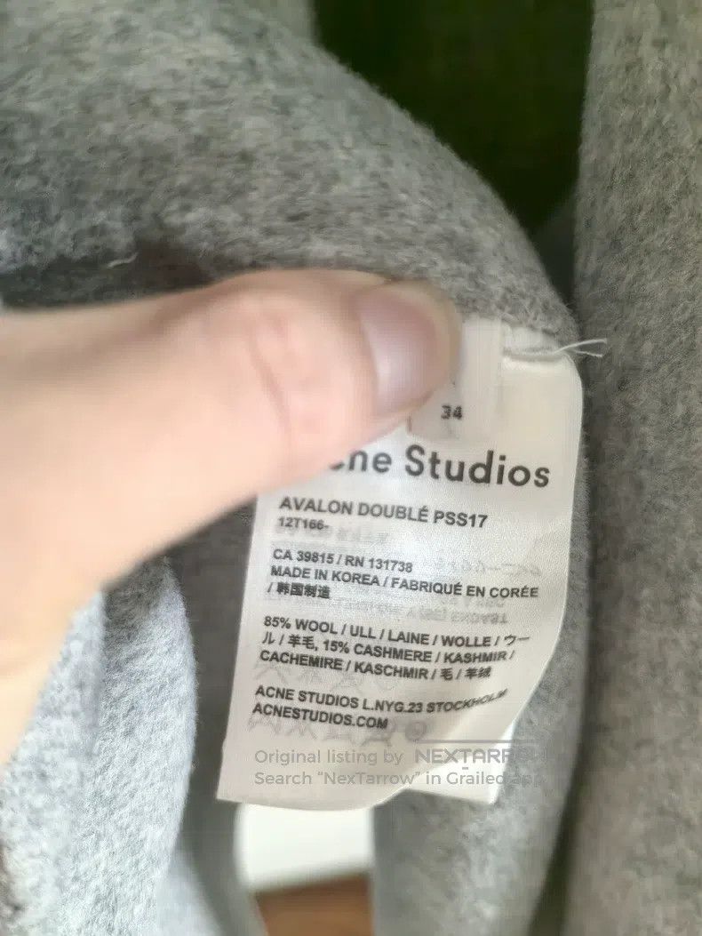Acne Studios Acne Studios Classic Cashmere Wool Coat Size XXS / US 00 / IT 34 - 4 Thumbnail