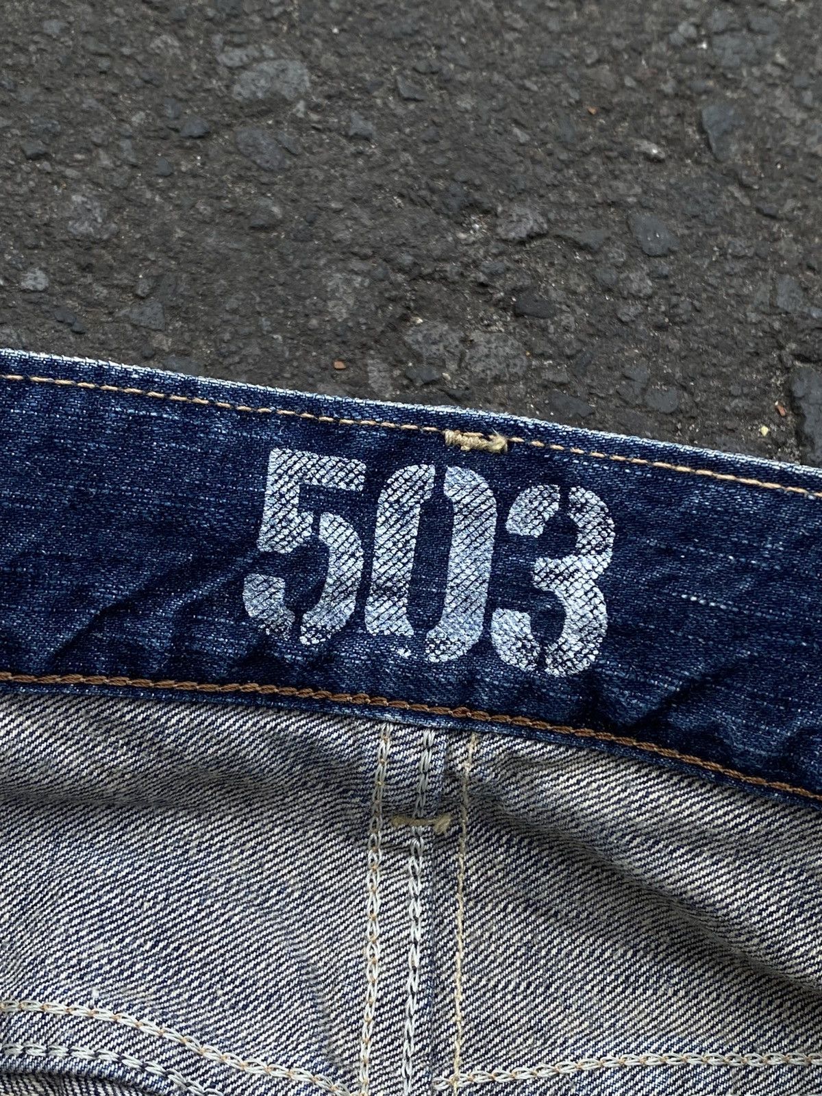 Edwin Vtg Flare Edwin 503 Blue Trip Crazy Faded Denim🇯🇵 Size US 34 / EU 50 - 11 Thumbnail
