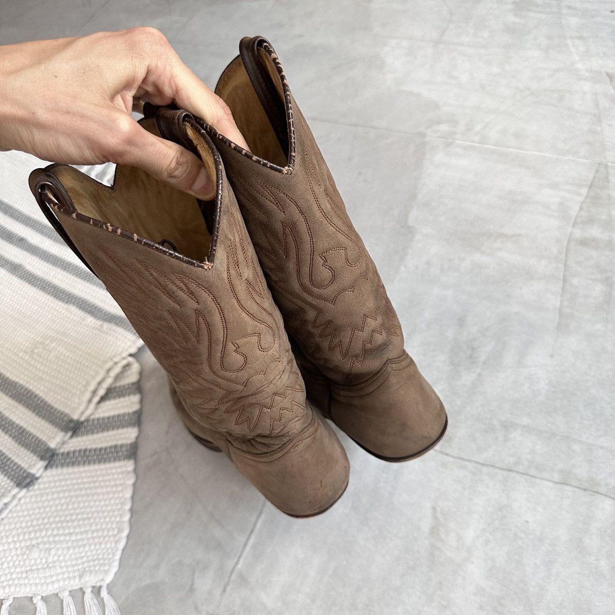 Cowboy Equipment Vintage Sancho Western Cowboy Boots Biker Celine Vibe Size US 9 / EU 42 - 13 Thumbnail