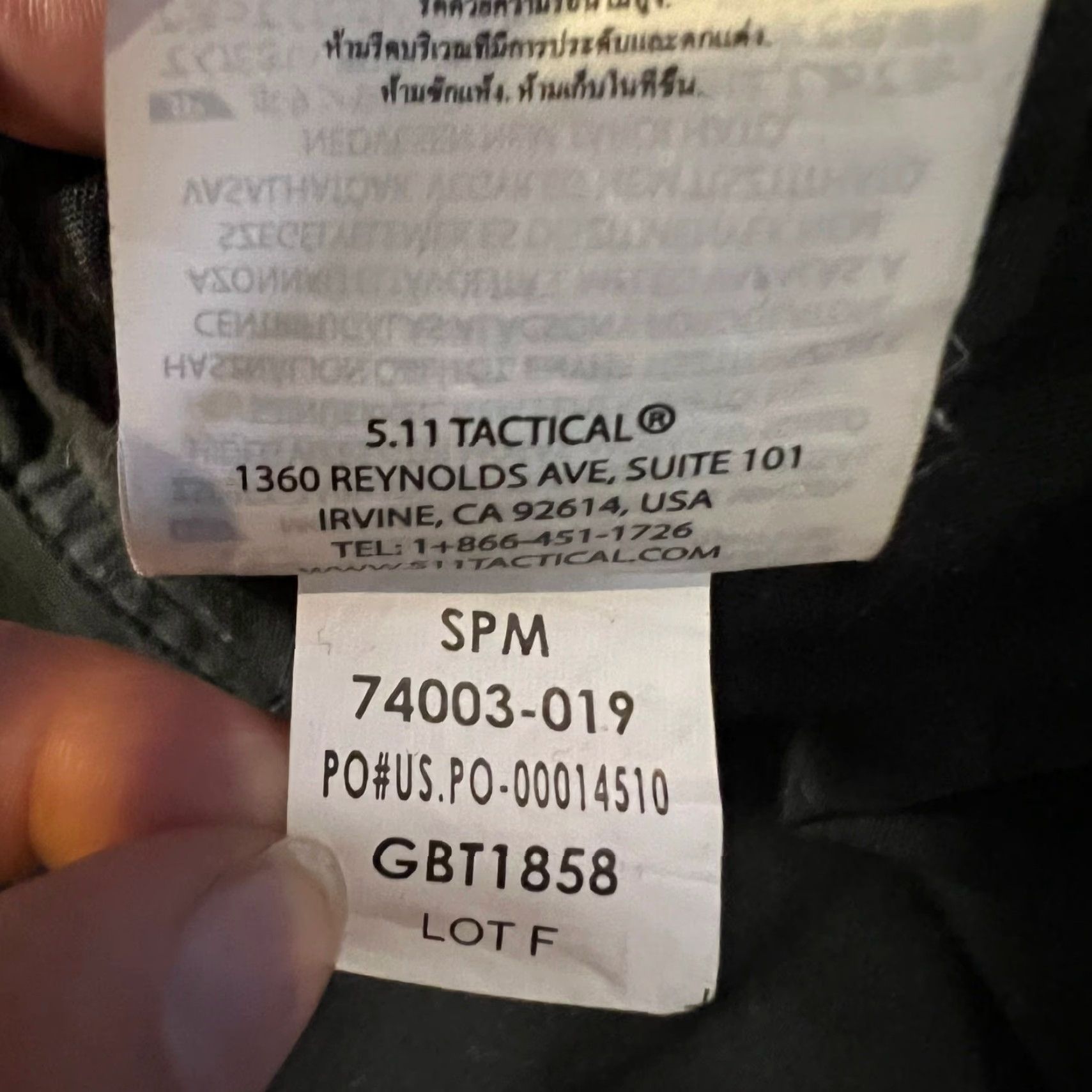 Vintage 5.11 511 Tactical Pants Cargo Mens Large TDU Adjustable Work Pants Black 31 in Inseam Size US 33 - 6 Thumbnail