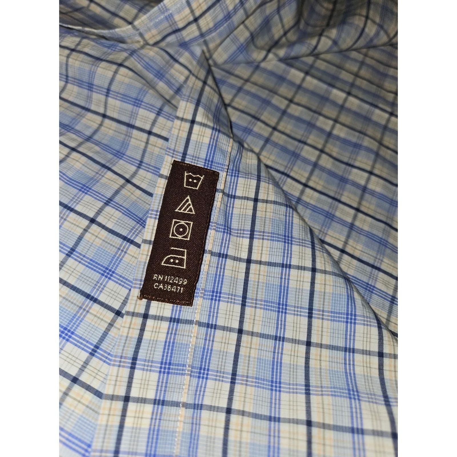 Tailorbyrd Tailorbyrd Button Up Shirt Men's Large Blue Tartan Check Casual Long Sleeve Size US L / EU 52-54 / 3 - 7 Thumbnail