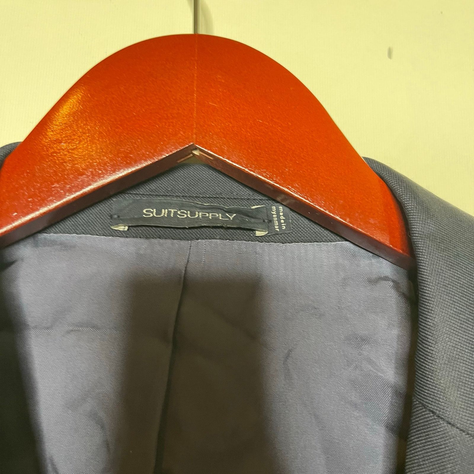 Suitsupply Suitsupply Navy Tailored Fit Lazio Suit Jacket US 40S Size 40S - 3 Thumbnail