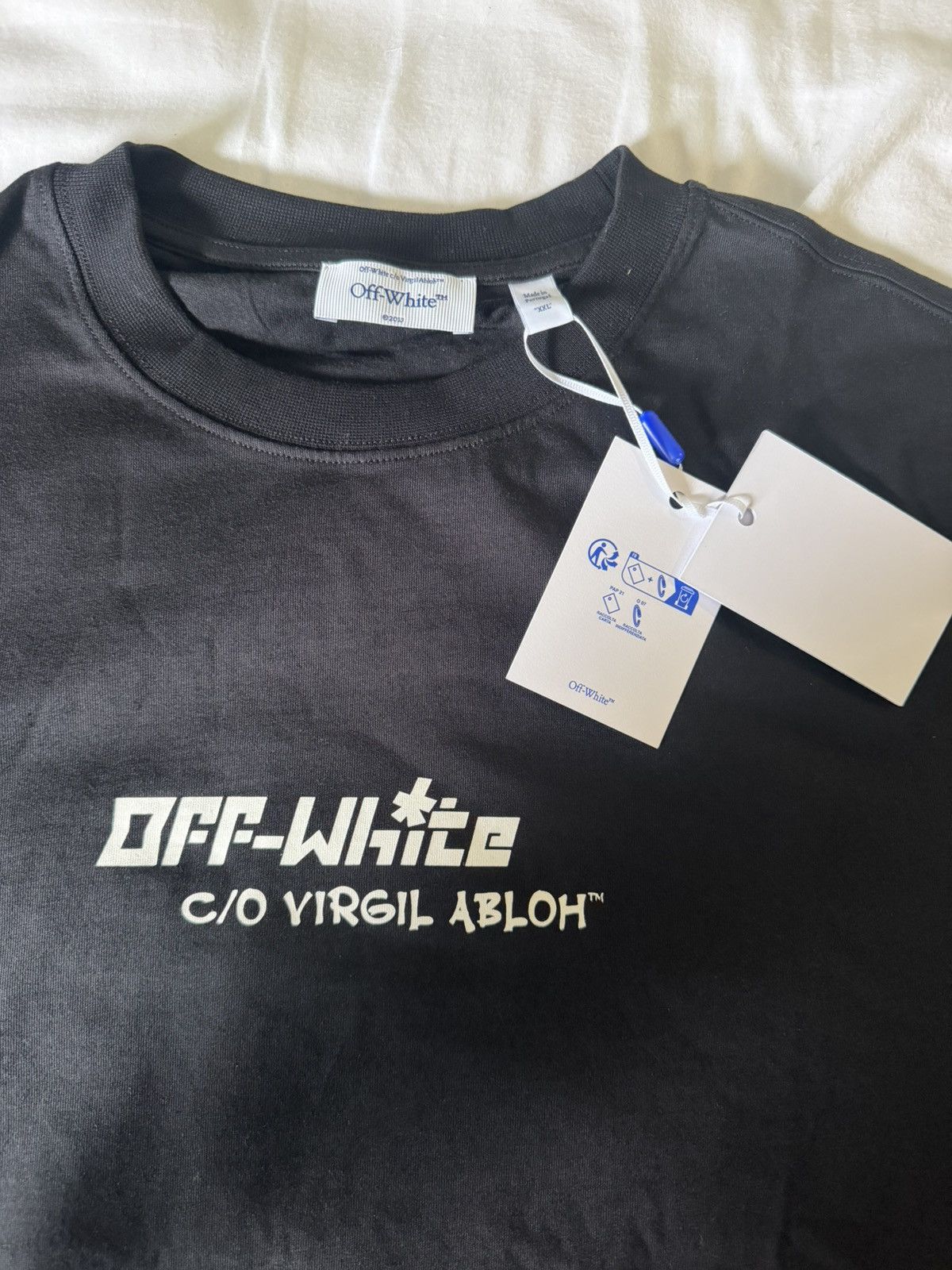 Off-White Off-White c/o Virgil Abloh Black Slim Fit T-Shirt Size US XXL / EU 58 / 5 - 3 Thumbnail