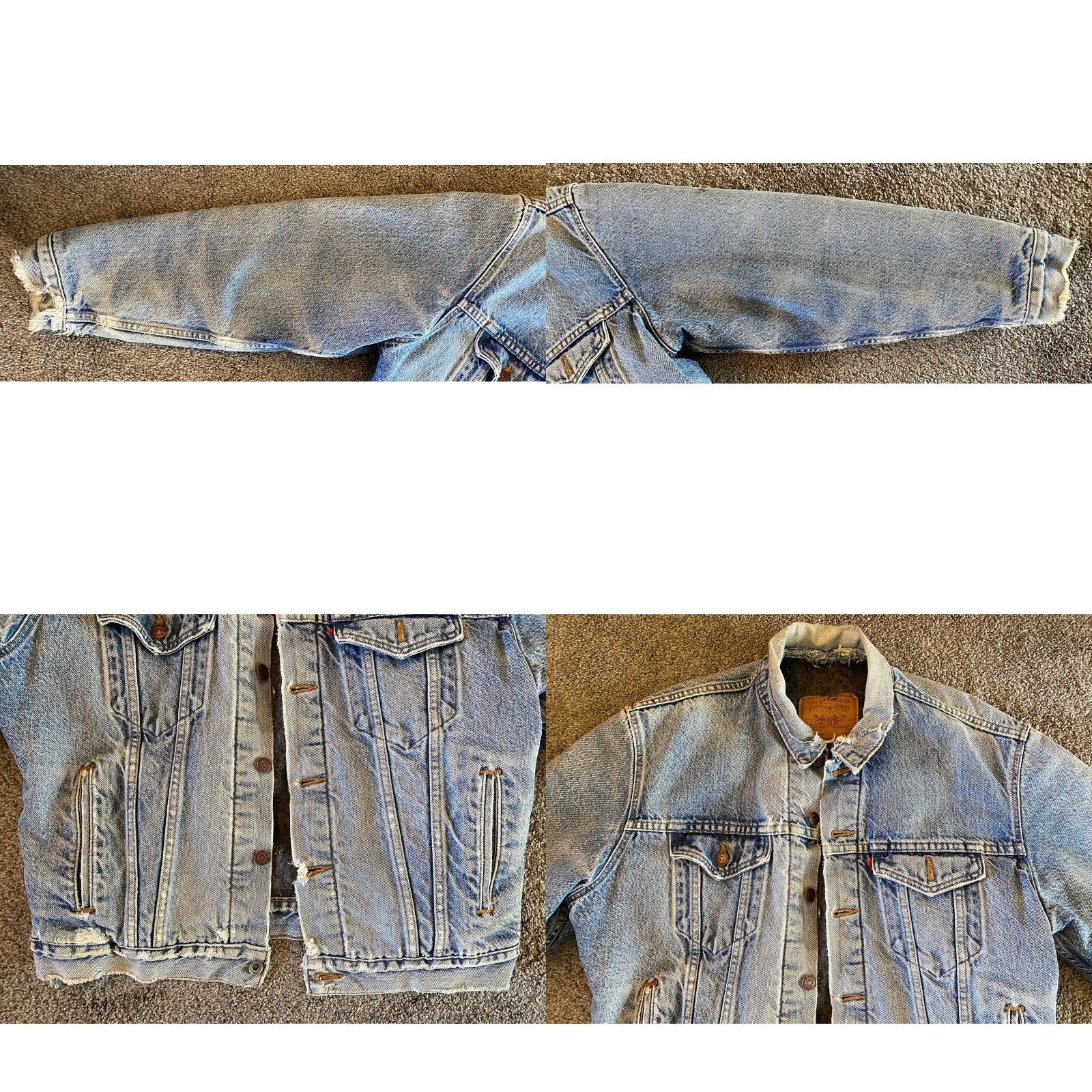 Levi's VINTAGE Levi's Denim Jacket Blanket Lined 70506-0316 Mens 44 USA Blue Jacket 80s 90s USA Mens Size US S / EU 44-46 / 1 - 8 Thumbnail