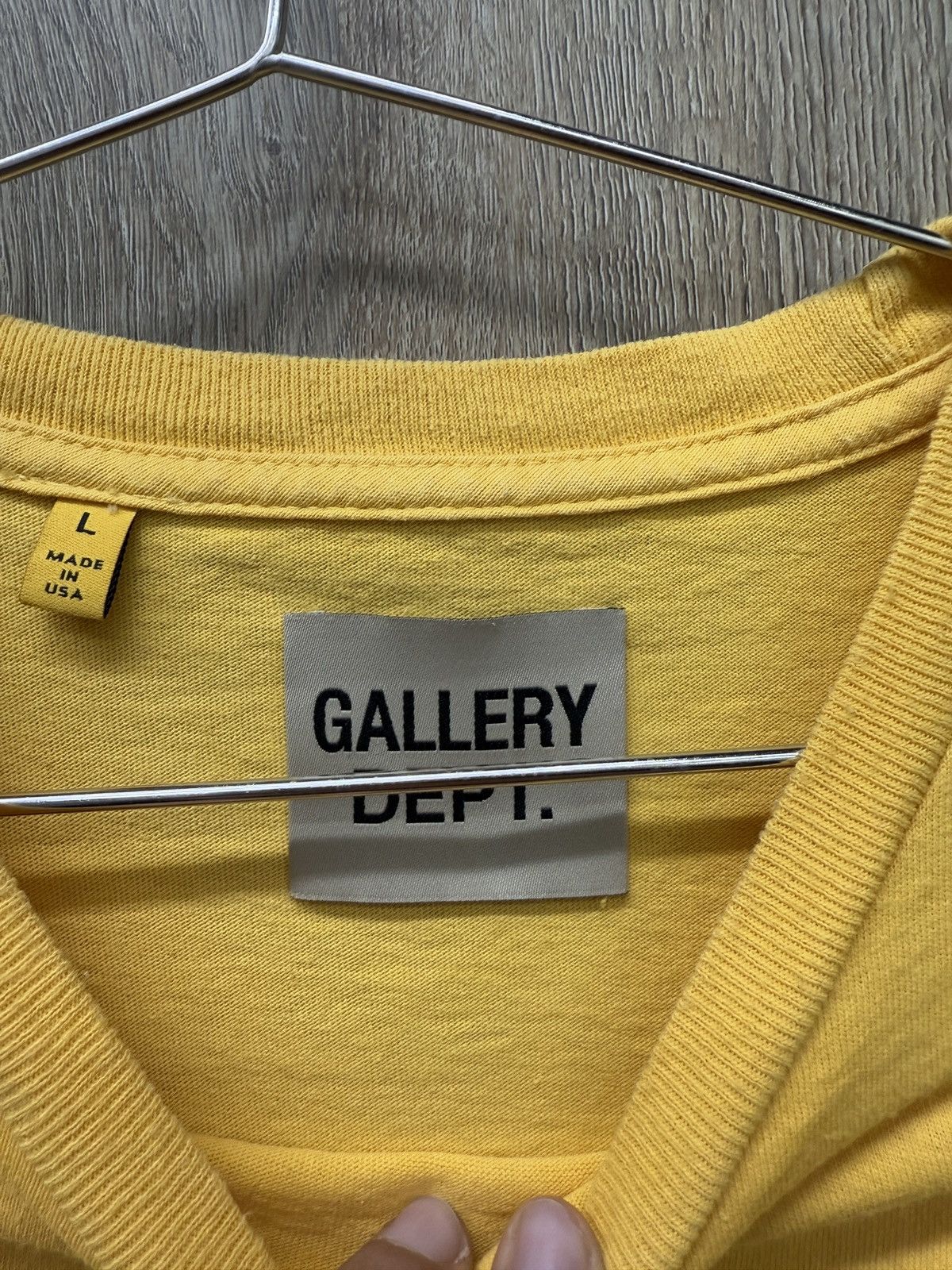 Gallery Dept. Gallery Dept Yellow Short Sleeve Size US L / EU 52-54 / 3 - 7 Thumbnail
