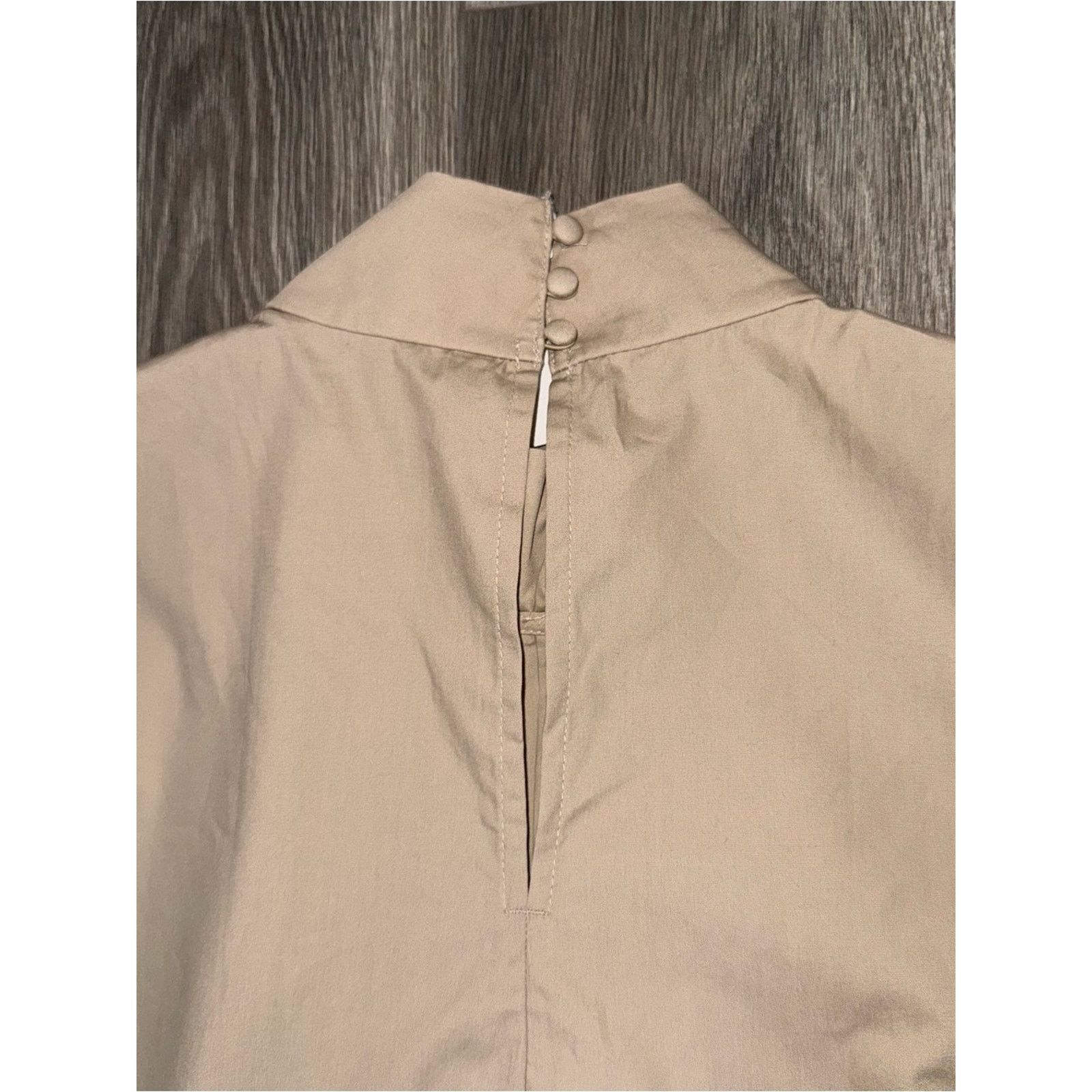 Banana Republic Banana Republic Factory Beige Cotton Pleated Top Size S NWT Size S / US 4 / IT 40 - 5 Thumbnail