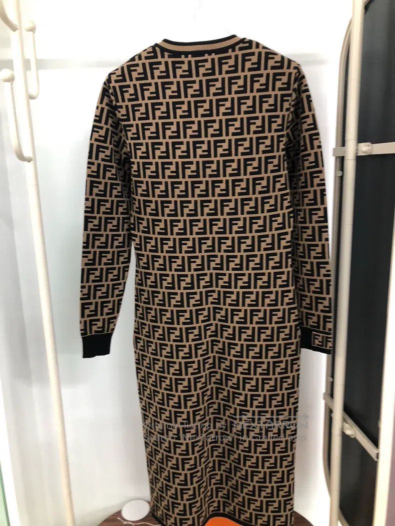 Fendi Fendi All-Print Dress Size XS / US 0-2 / IT 36-38 - 2 Thumbnail