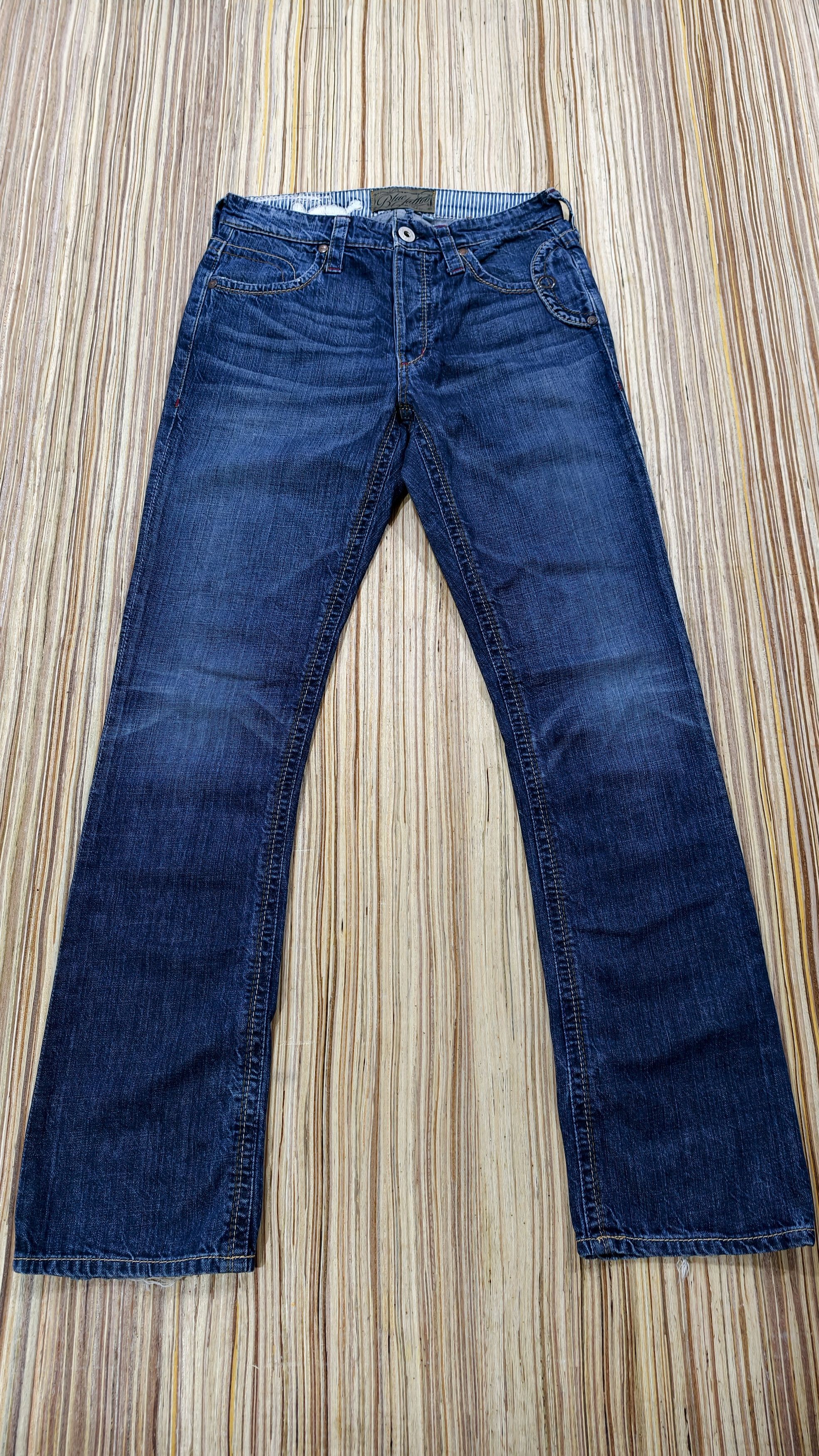 Japanese Brand blue tattoo skull jeans Size US 31 - 1 Thumbnail