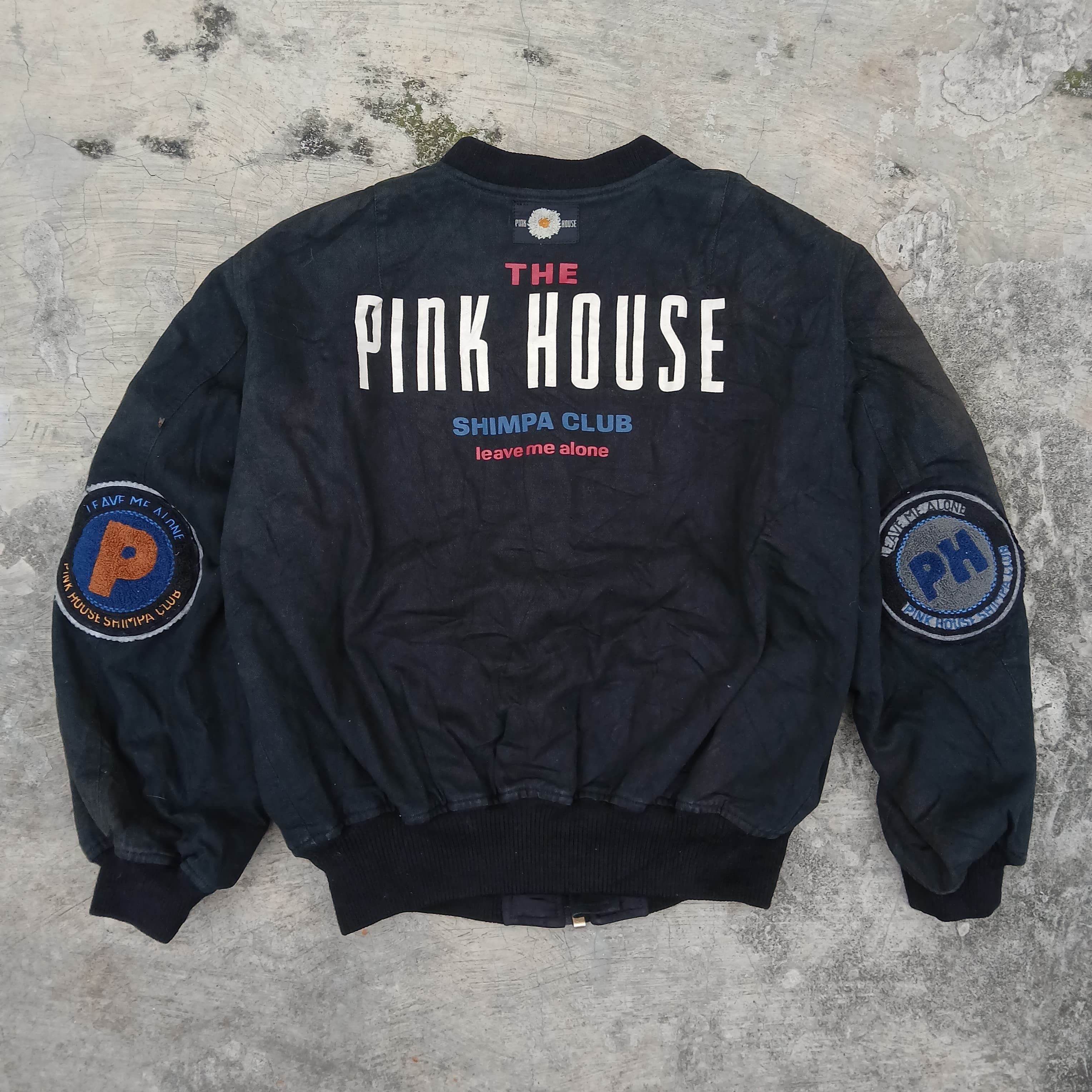 Pink House Vintage Sunfaded Pink Hous Boomber Jacket Size US L / EU 52-54 / 3 - 10 Thumbnail