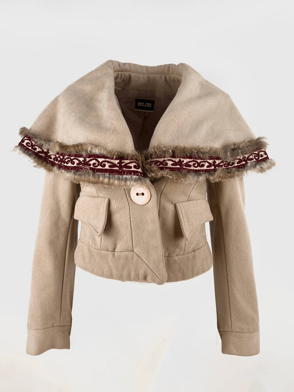 Jean Paul Gaultier RARE Jean Paul Galtier Sailor Collar Wool Jacket Size XS / US 0-2 / IT 36-38 - 3 Thumbnail