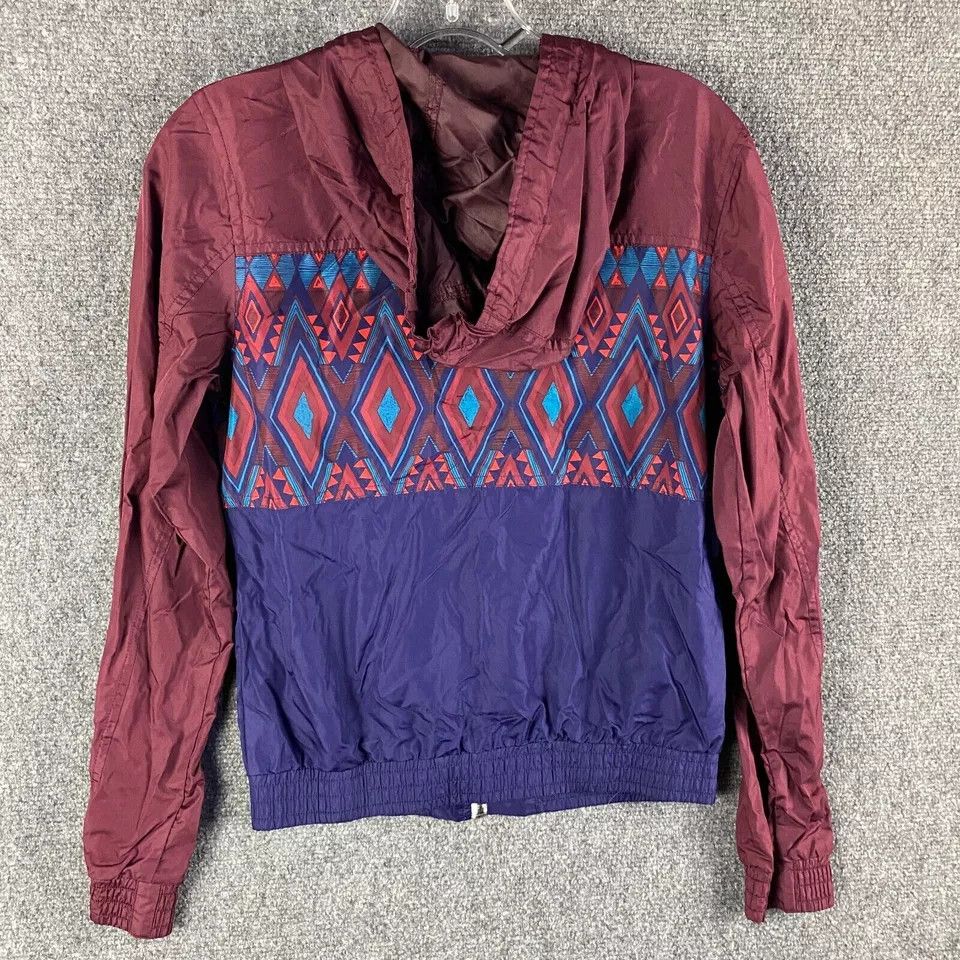 Empyre Empyre Windbreaker Jacket Women's Small Hooded Full Zip Size S / US 4 / IT 40 - 8 Thumbnail