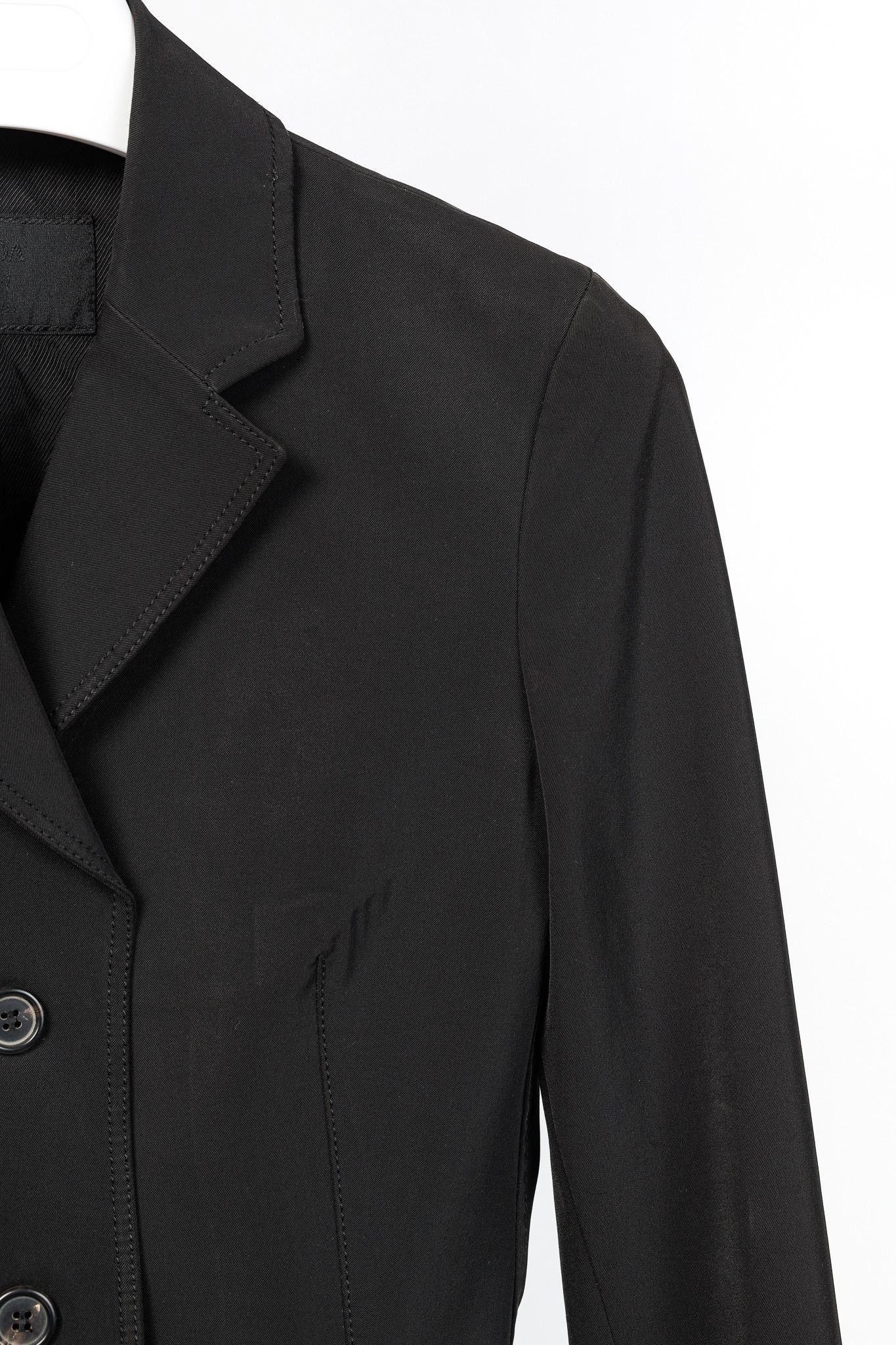 Prada Prada Black Twill 3-Button Blazer Size S / US 4 / IT 40 - 5 Thumbnail