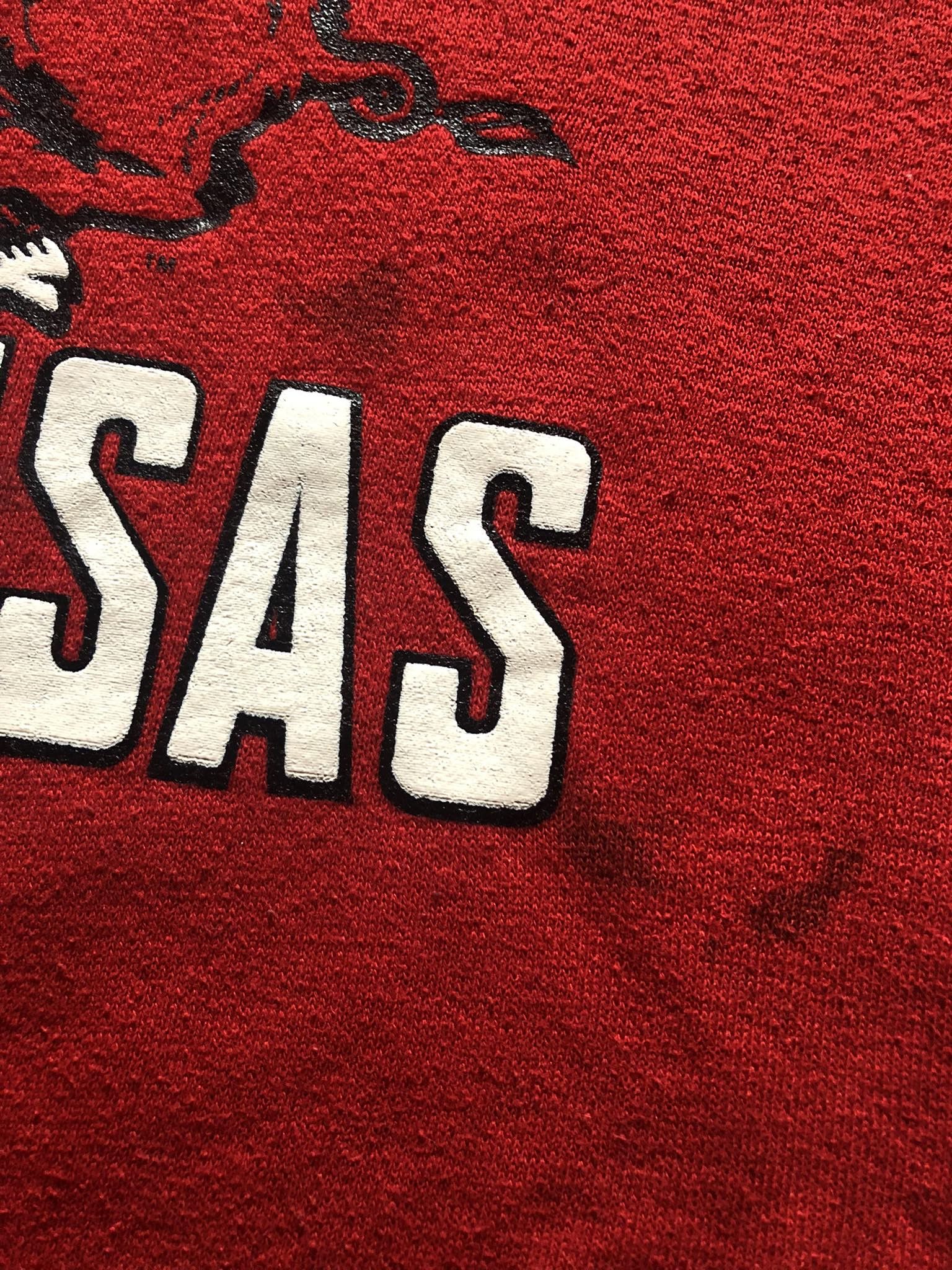 Vintage Vintage 1980s Arkansas Collegiate Sweatshirt Size US XS / EU 42 / 0 - 5 Thumbnail