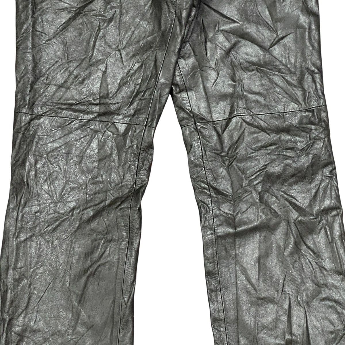 JUN MEN Vintage 90s Jun Men Genuine Cowhide Leather Pants, Size L Size US 30 / EU 46 - 4 Thumbnail