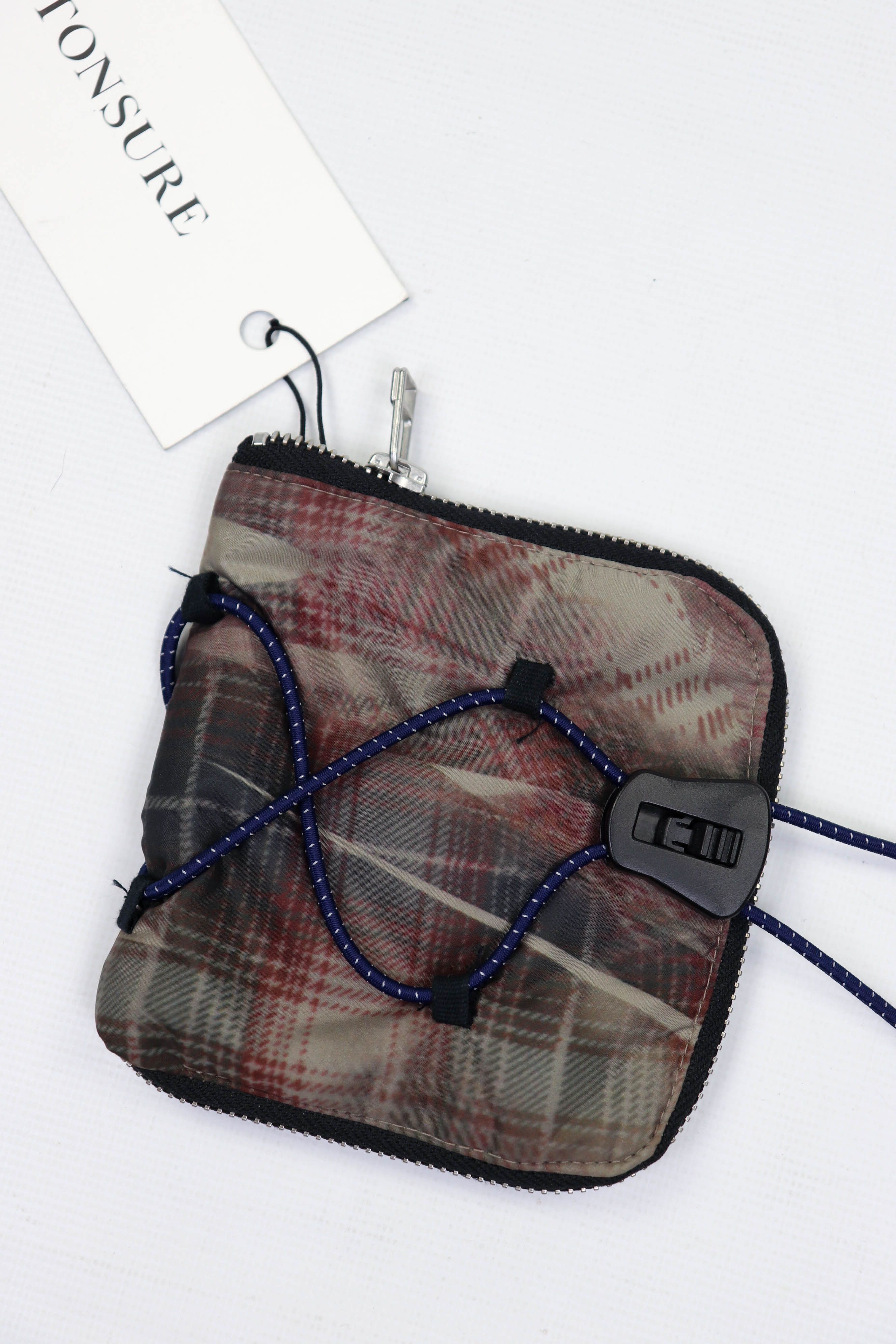 Tonsure Tonsure S/S 2019 Check Square Zipped Padded Nylon Wallet Size ONE SIZE - 3 Thumbnail