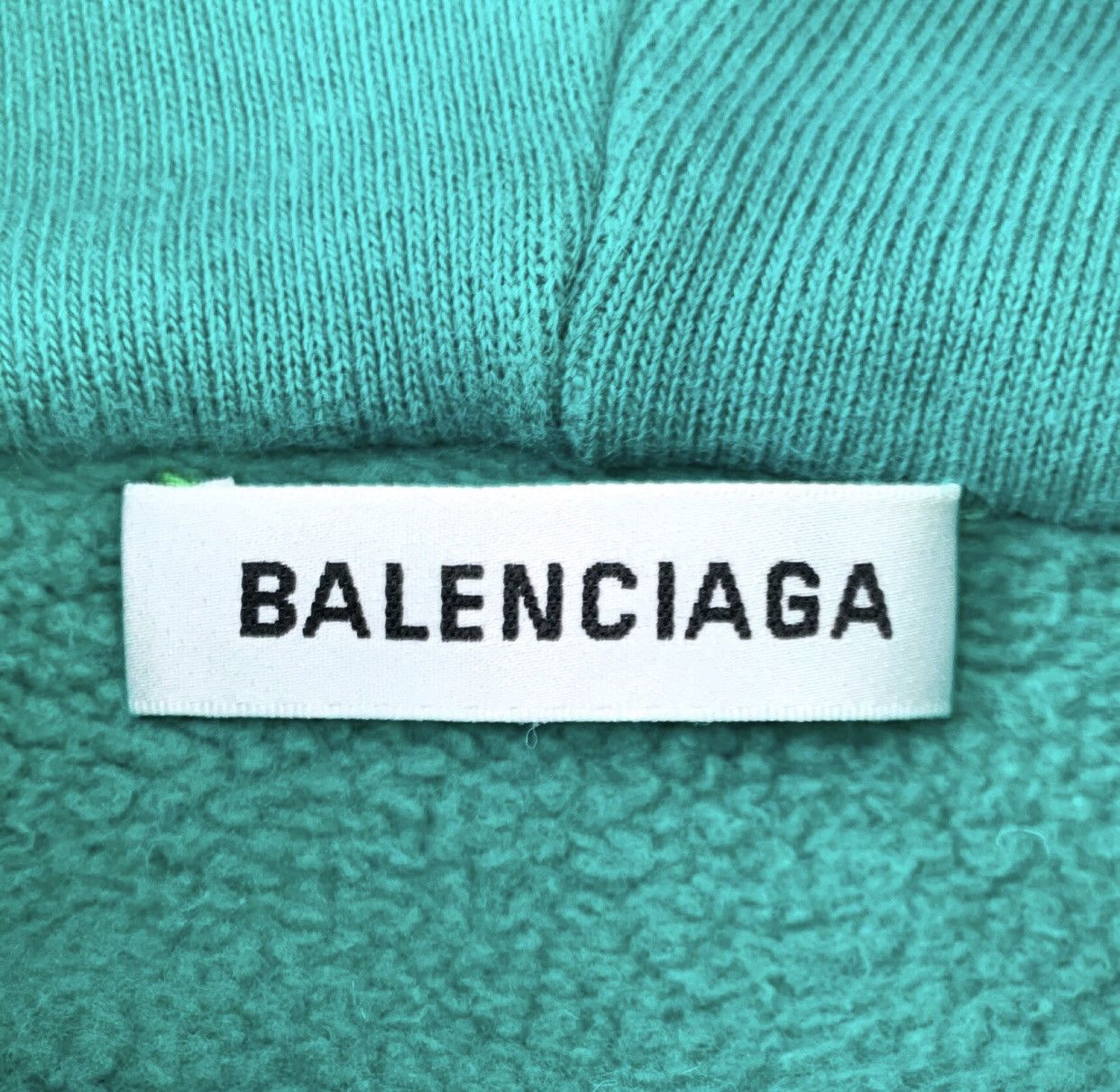 Balenciaga Balenciaga green logo letter hooded drawstring sweatshirt Size S / US 4 / IT 40 - 6 Thumbnail