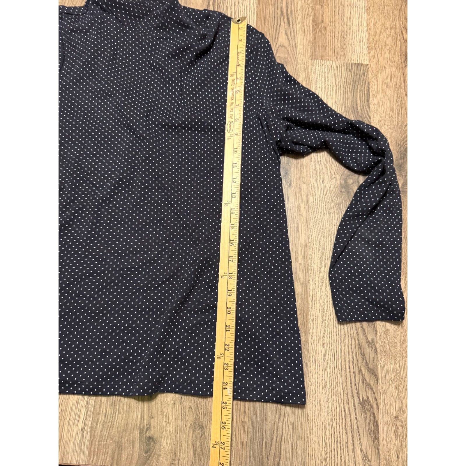 Croft & Barrow Croft & Barrow Shirt Women's XL Black White Polka Dots Long Sleeve Blouse Casual Mens? Size XL / US 12-14 / IT 48-50 - 7 Thumbnail