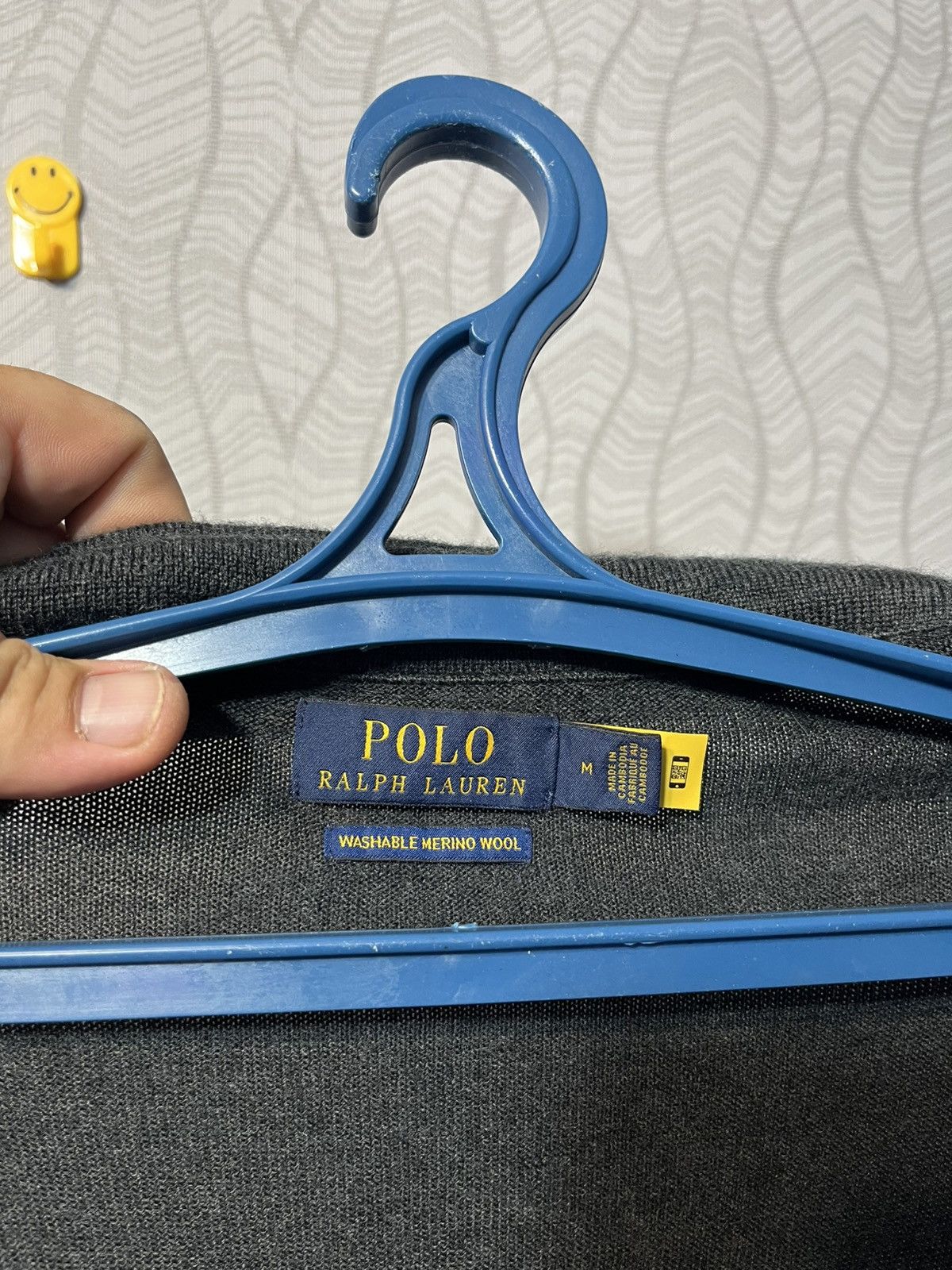 Polo Ralph Lauren × Ralph Lauren Polo Ralph Lauren Merino Wool Grey Pocket Overshoot Cardigan Size US M / EU 48-50 / 2 - 9 Thumbnail