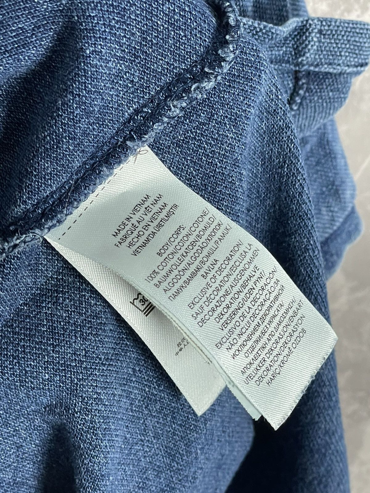 Polo Ralph Lauren × Vintage Vintage Polo Ralph Lauren Factory Faded Y2K Denim T-shirt Size US S / EU 44-46 / 1 - 10 Thumbnail