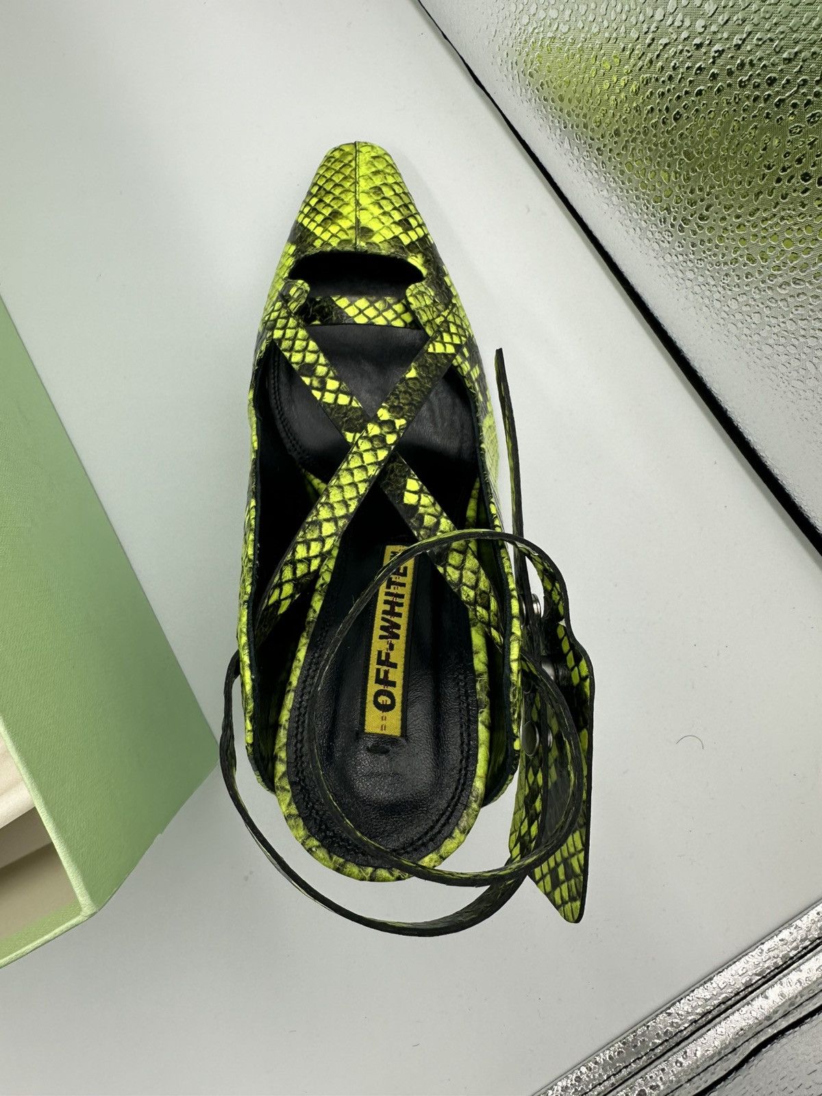 Off-White Off White Snakeskin Heel Size US 6 / IT 36 - 8 Thumbnail