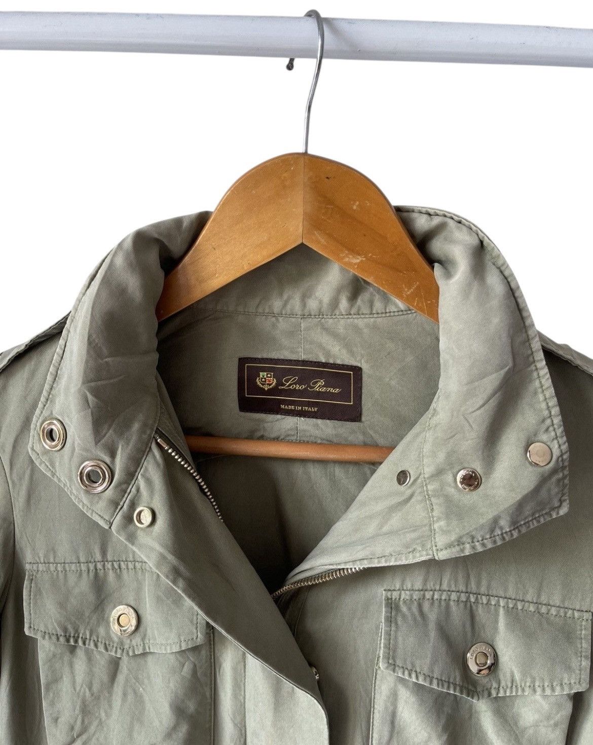 Loro Piana Loro Piana Jacket Green Army Size S / US 4 / IT 40 - 8 Thumbnail
