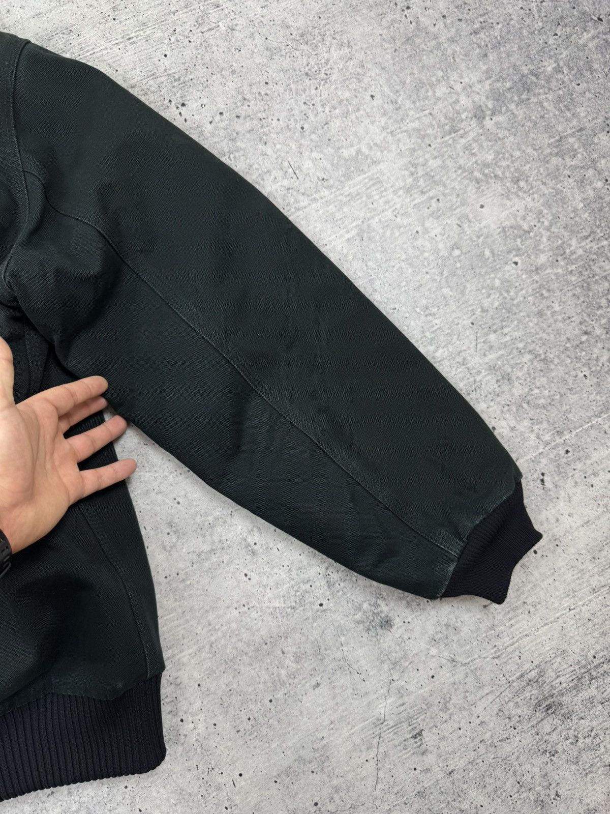 Carhartt Vintage Carhartt Active Jacket Black Denim Bomber Jacket M-L Size US L / EU 52-54 / 3 - 19 Thumbnail