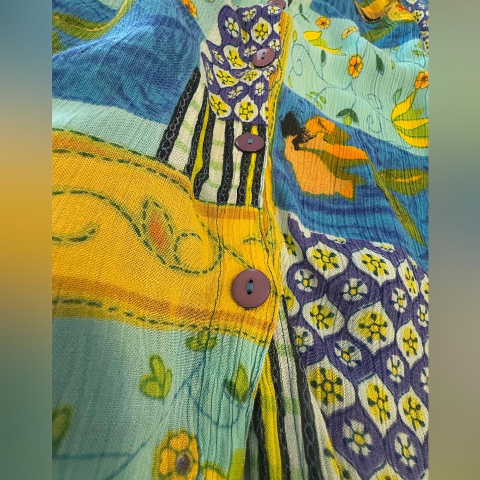 New Balance Bila boho floral patchwork maxi sundress pockets SZ SM Size S / US 4 / IT 40 - 6 Thumbnail