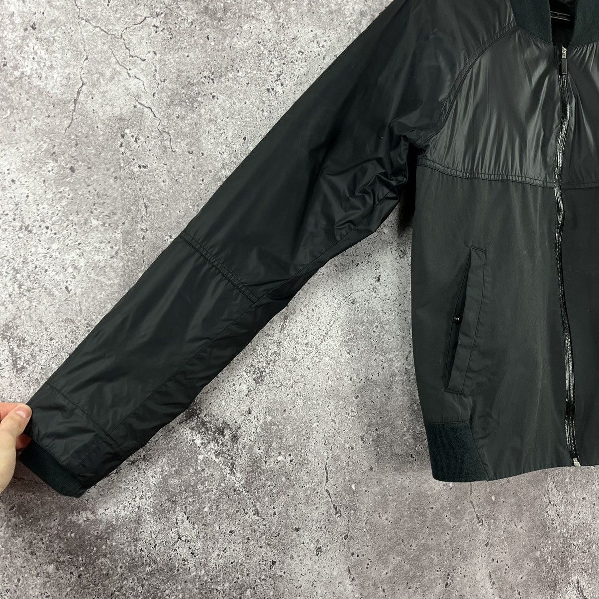 Jordan Brand Jordan Nylon Bomber Jacket Full Zip Y2K Drill Black Size M Size US M / EU 48-50 / 2 - 5 Thumbnail