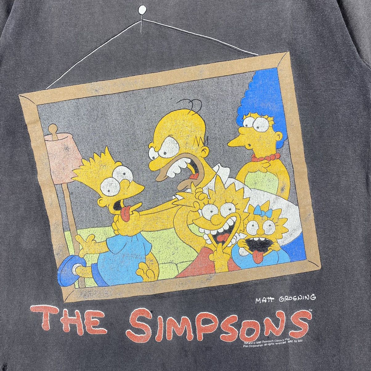 The Simpsons × Vintage Vintage 90's THE SIMPSONS Matt Groening Faded Distressed Tee Size US M / EU 48-50 / 2 - 4 Thumbnail
