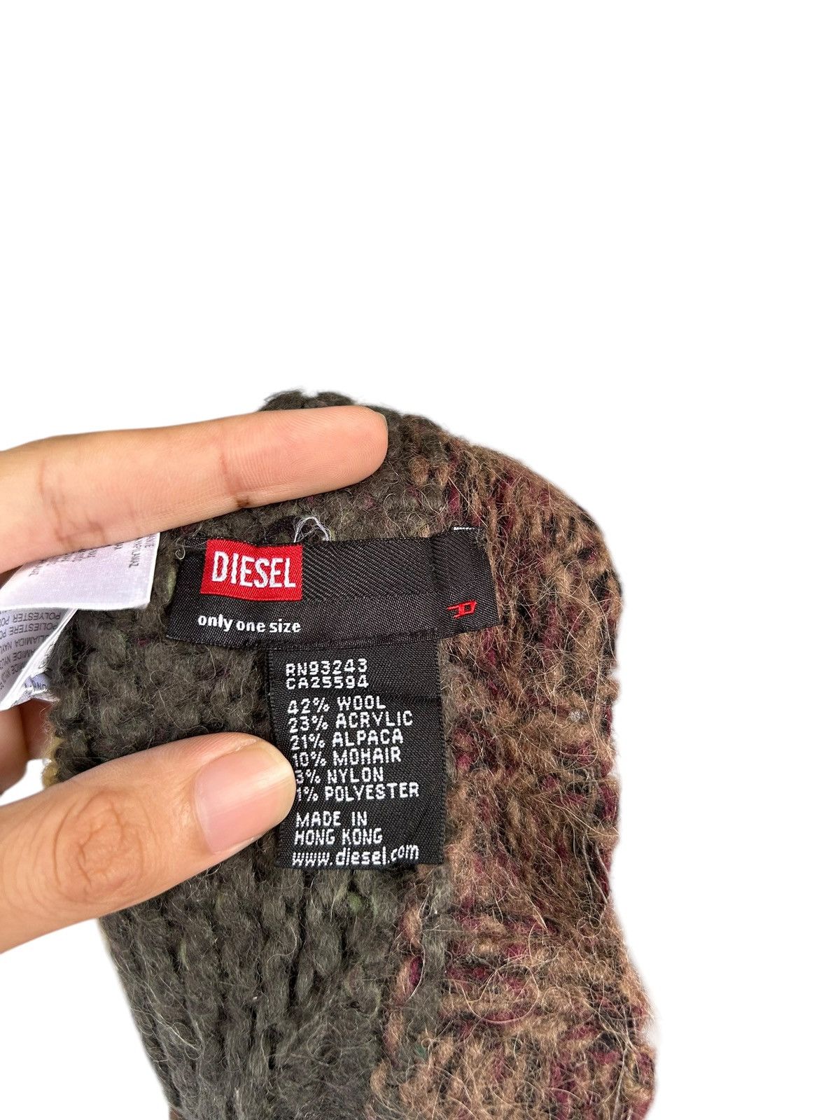 Japanese Brand × Kapital × Vintage Diesel mohair fur Knitted Beanie Hats Size ONE SIZE - 6 Thumbnail