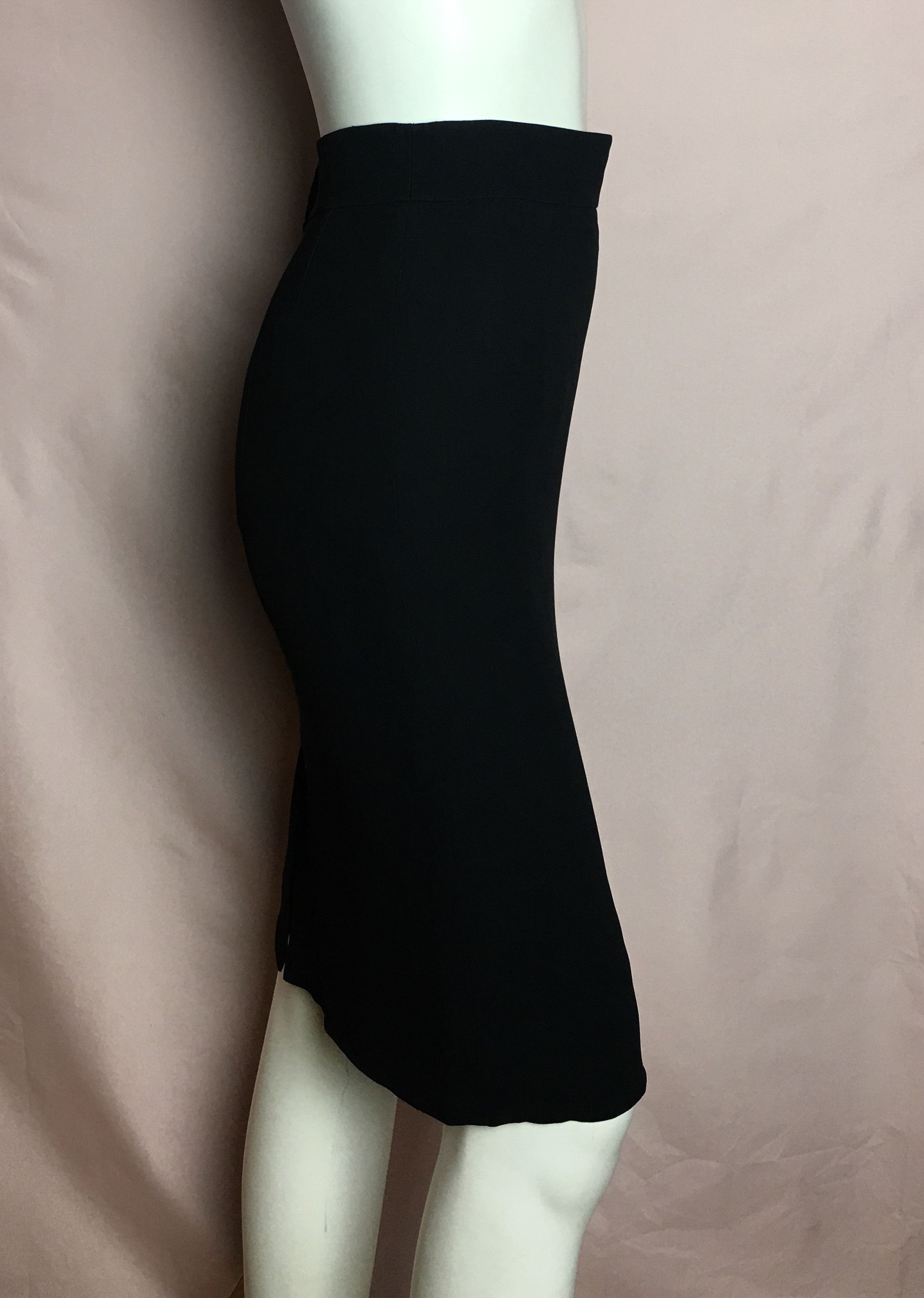 Hermes HERMES Paris Classic Pencil Black Skirt EU 36 Size 26" / US 2 / IT 38 - 4 Thumbnail