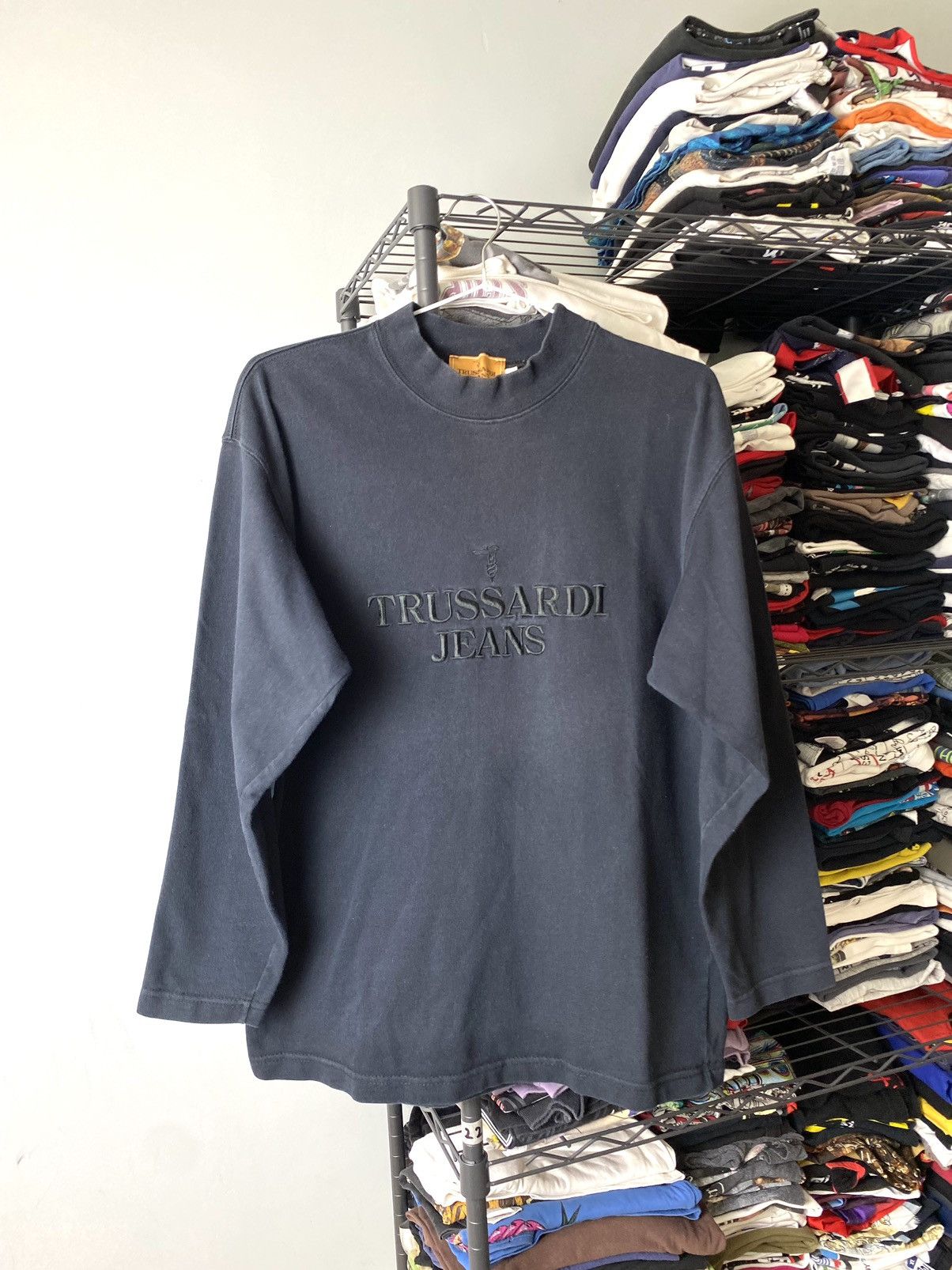 Trussardi Rare! Vintage Trussardi Jeans Sweatshirt DG Size US M / EU 48-50 / 2 - 1 Thumbnail