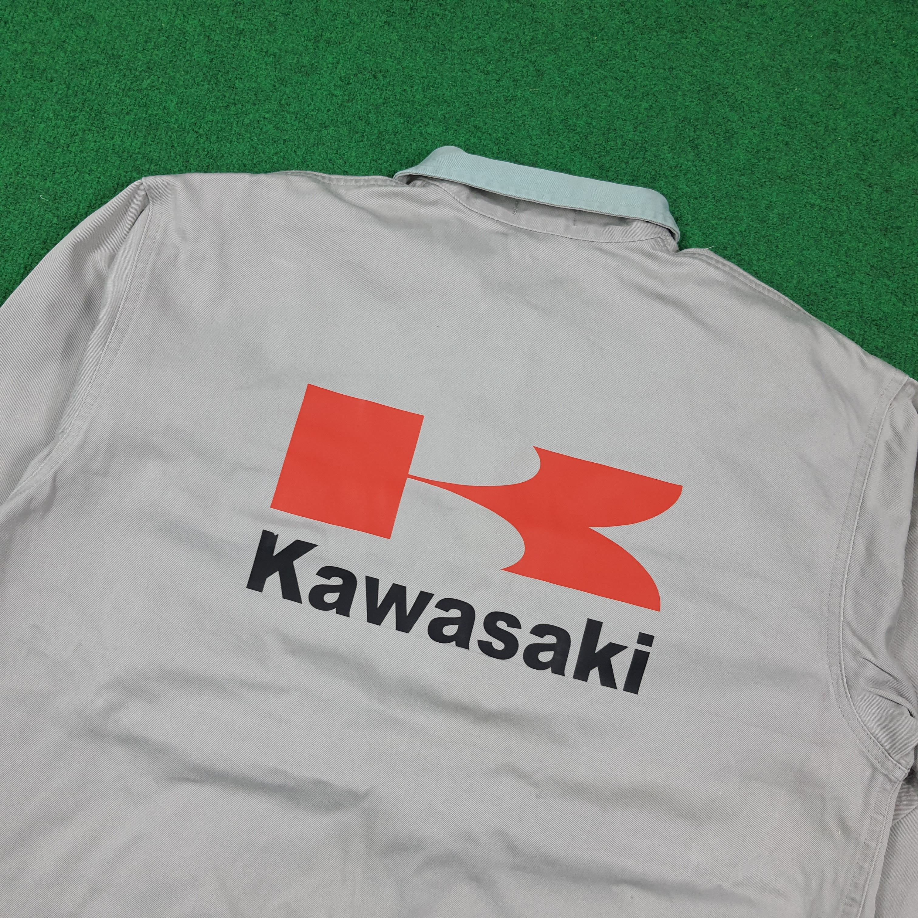 Japanese Brand Vintage KAWASAKI Sports Custom Logo Jacket C279N20 Size US L / EU 52-54 / 3 - 2 Thumbnail