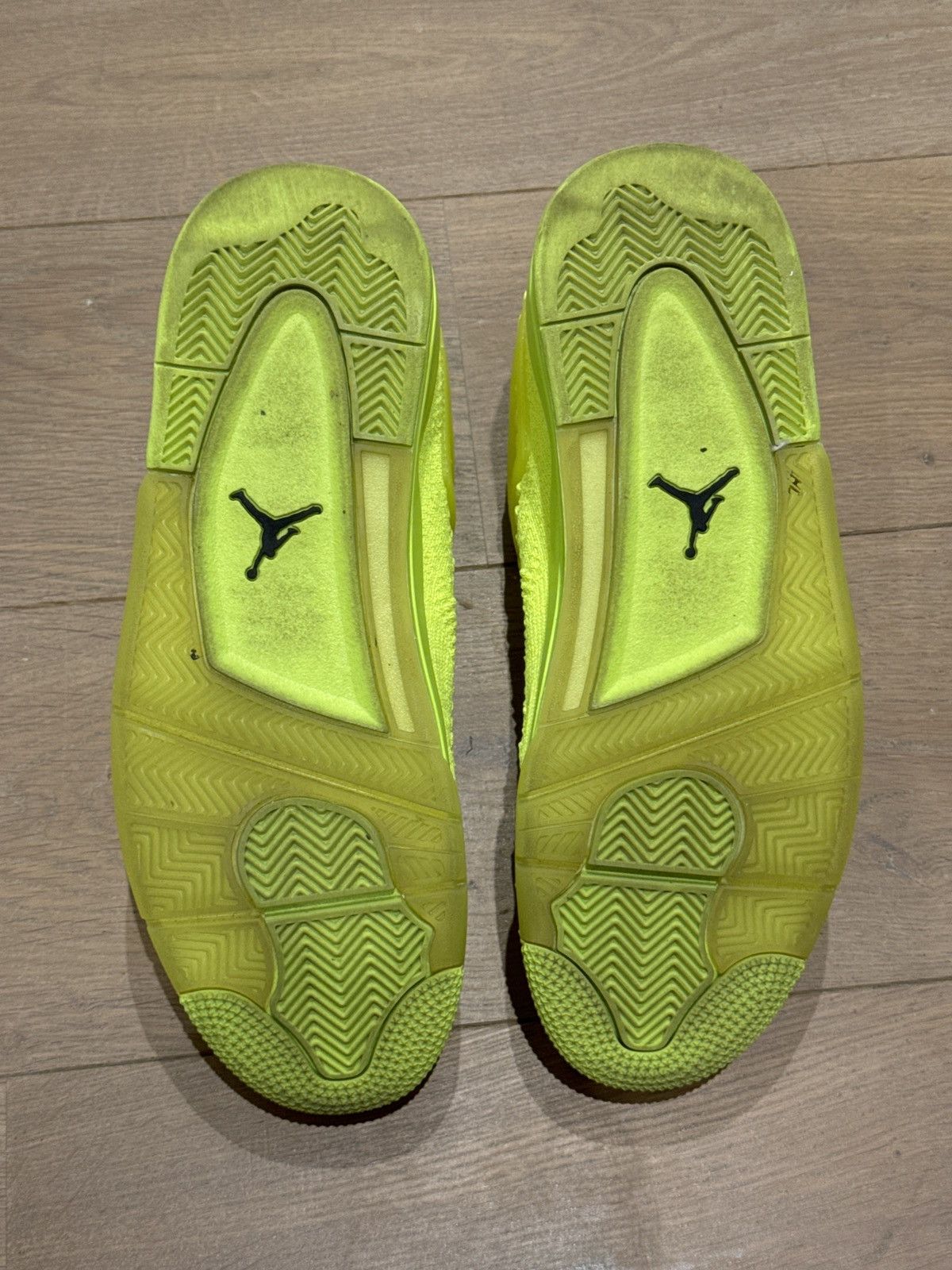 Jordan Brand Air Jordan 4 Flyknit 2019 Volt Size US 12 / EU 45 - 6 Thumbnail