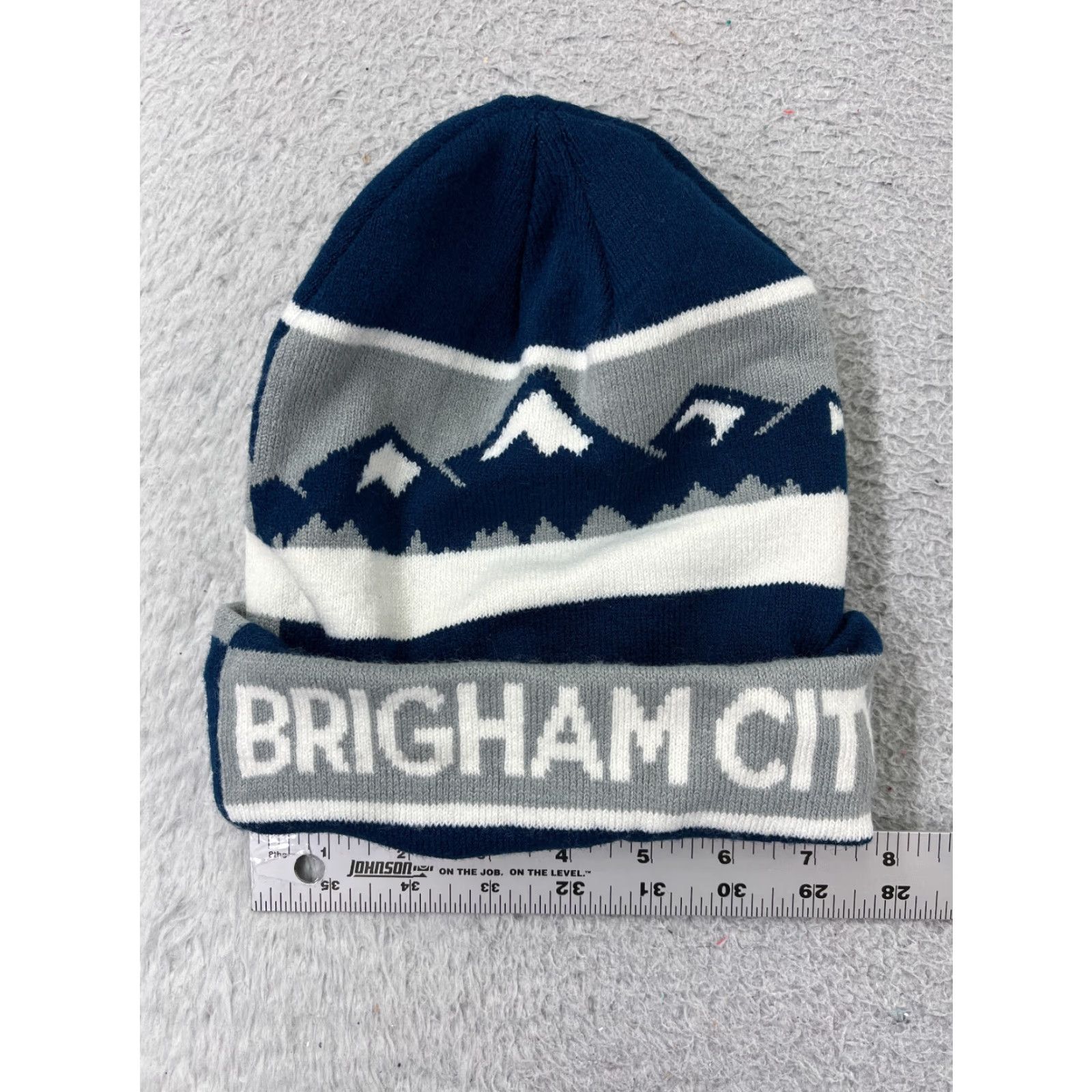 Vintage Utah State University Brigham City Beanie Toque Adult One Size Blue Knit Ski Hat Beanie Unbranded Unisex Adults School University 90s (if applicable) Size ONE SIZE - 3 Thumbnail