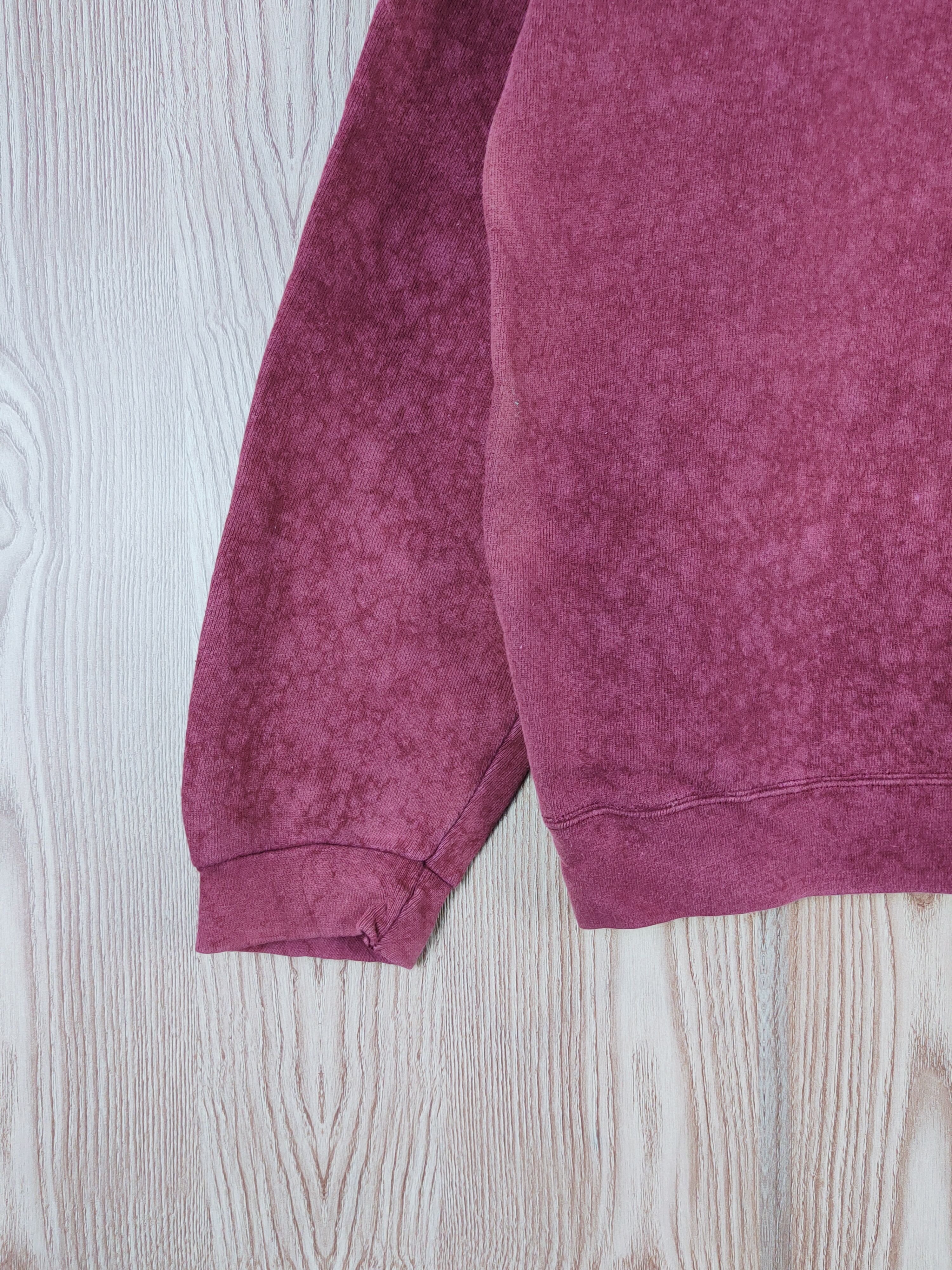 Lee × Vintage Vintage 💥 Rare 🔥Lee Maroon Faded Sweatshirts Size US L / EU 52-54 / 3 - 4 Thumbnail