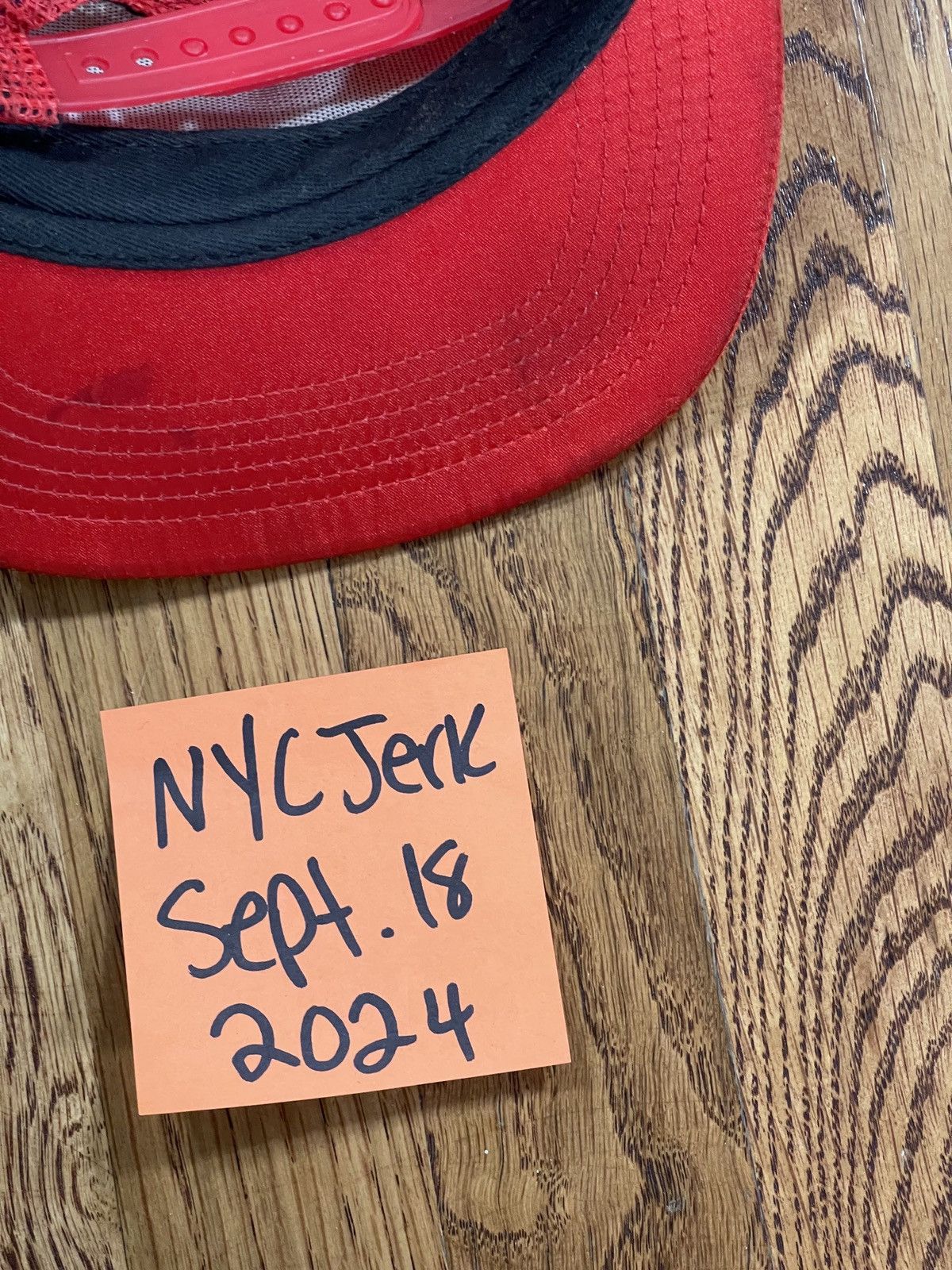 Supreme Supreme Alpha Omega Trucker Hat Cap Red Yellow Size ONE SIZE - 5 Thumbnail