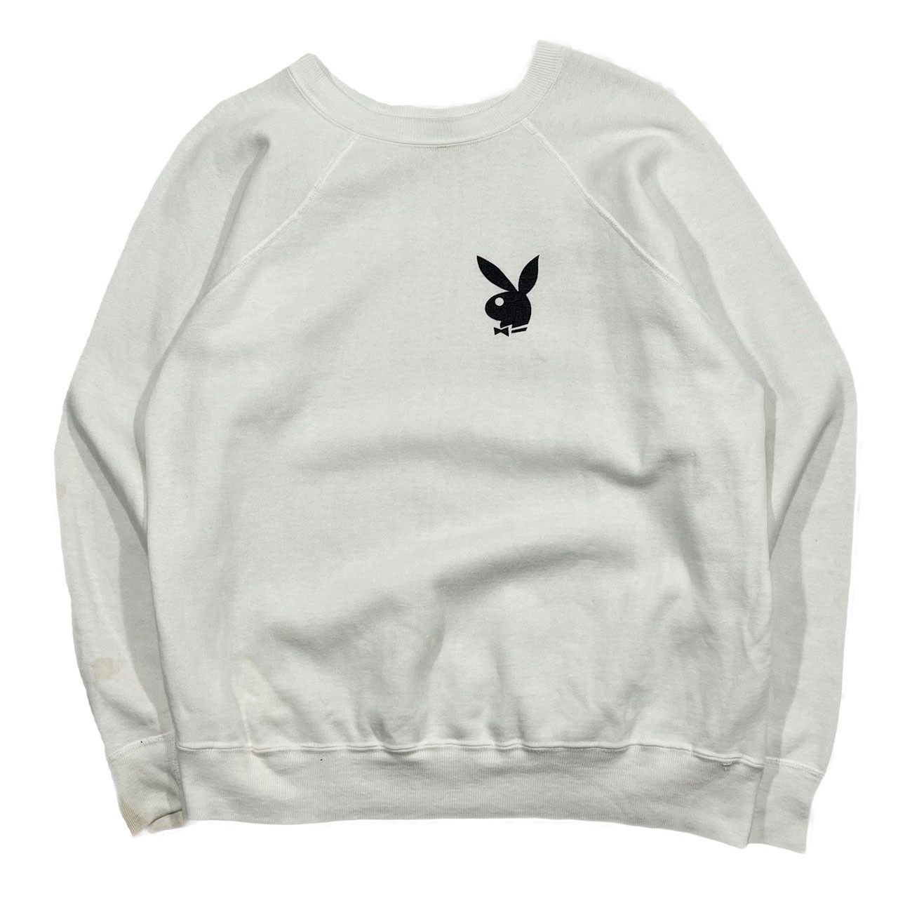 image of VTG 70's 80's Playboy Champion Crewneck Sweatshirt in White, Men's (Size XL)