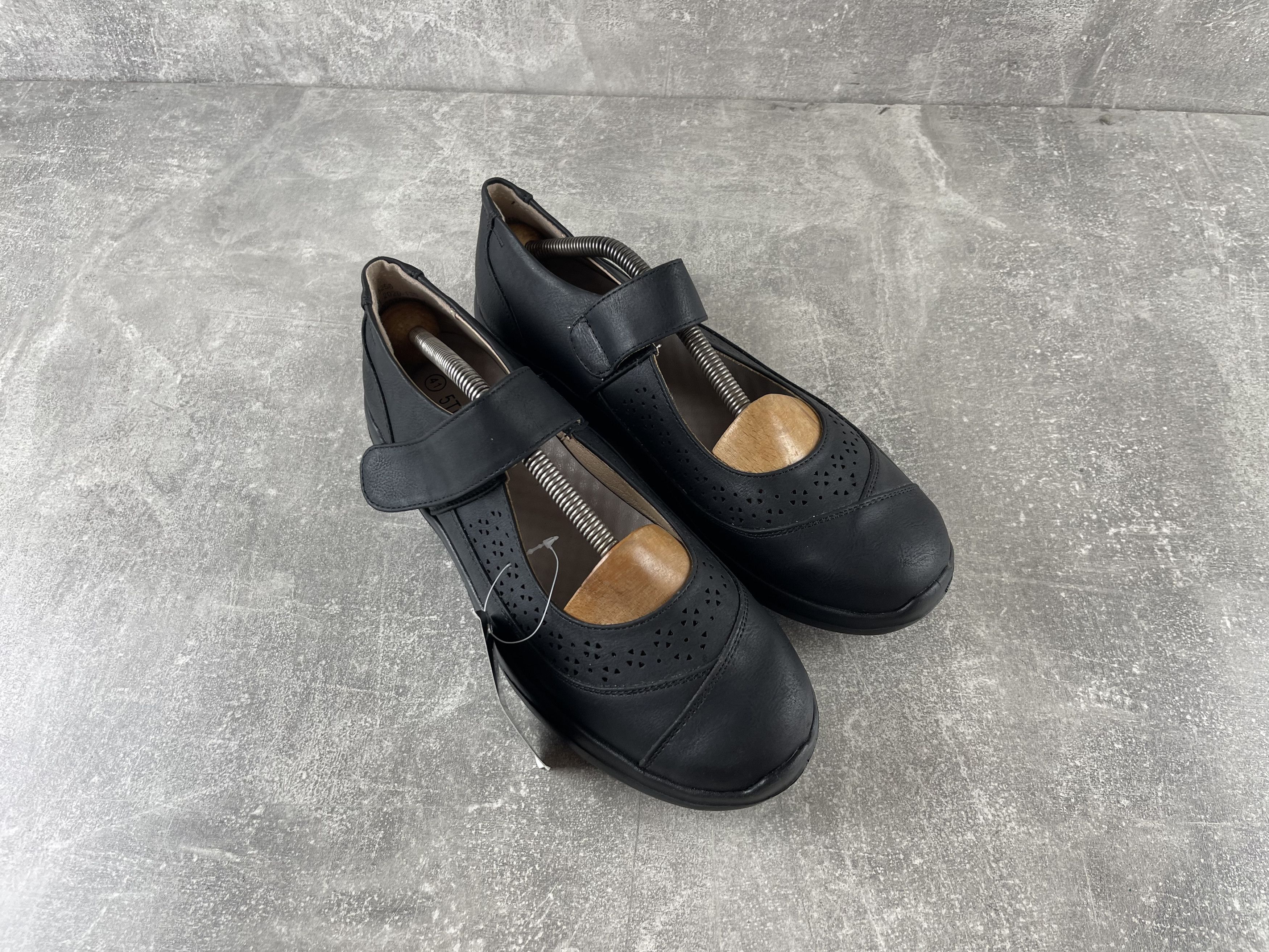 Genuine Leather 5th avenue leather y2k black mary jane sneakers Size US 11 / IT 41 - 3 Thumbnail