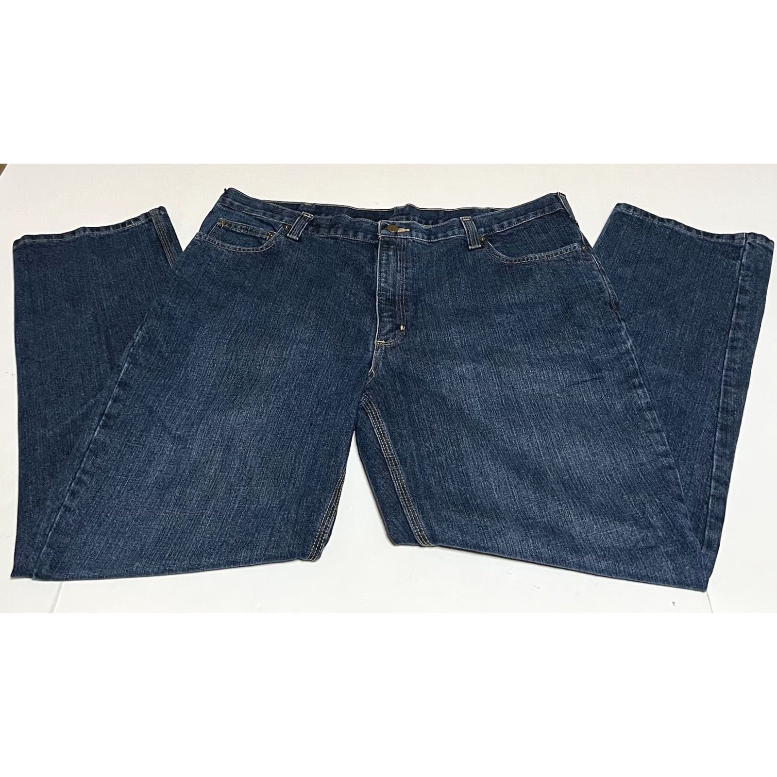 Carhartt Carhartt Jeans Denim Blue Traditional Fit Men’s 42x32 42x31 Inseam 31 Straight Regular Logo Pockets Workwear Classic VINTAGE-less? Size US 42 / EU 58 - 2 Thumbnail