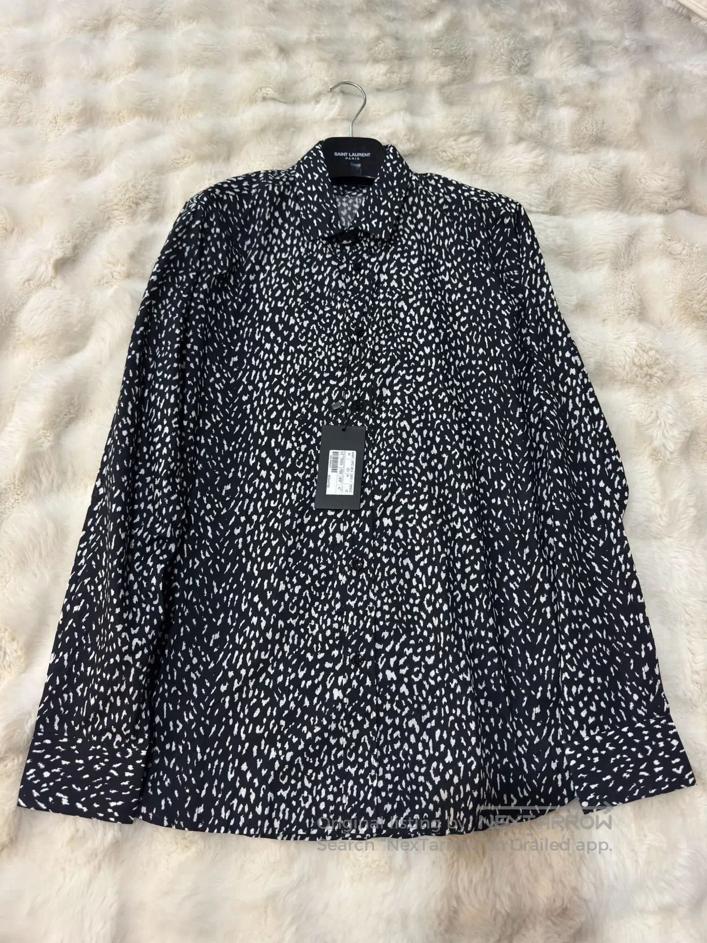 Saint Laurent Paris Saint Laurent Paris size 41 First-Year Leopard Print Shirt Size US S / EU 44-46 / 1 - 1 Thumbnail