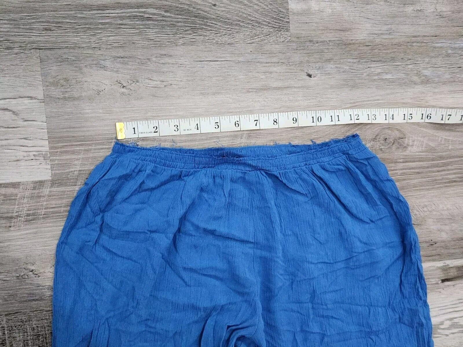 Designer Green Dragon Beach Pants Medium Blue Ombre Skinny Pockets Size 32" / US 10 / IT 46 - 6 Thumbnail