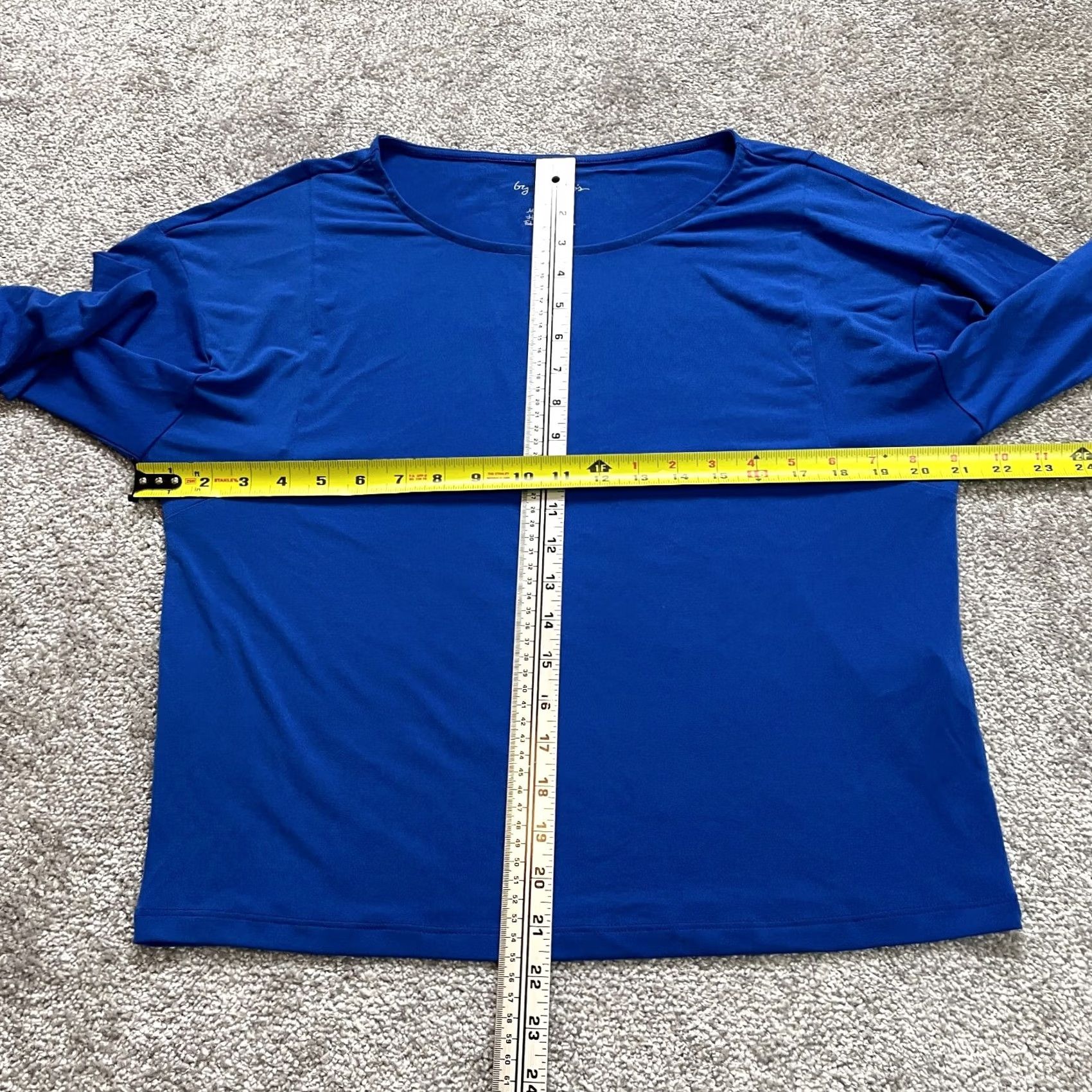 Vintage Chico's Tee Shirt Womens Blue 8/10 T-Shirt Round Neck Long Sleeve Pullover Casual / Formal Top Women XS? Size M / US 6-8 / IT 42-44 - 7 Thumbnail