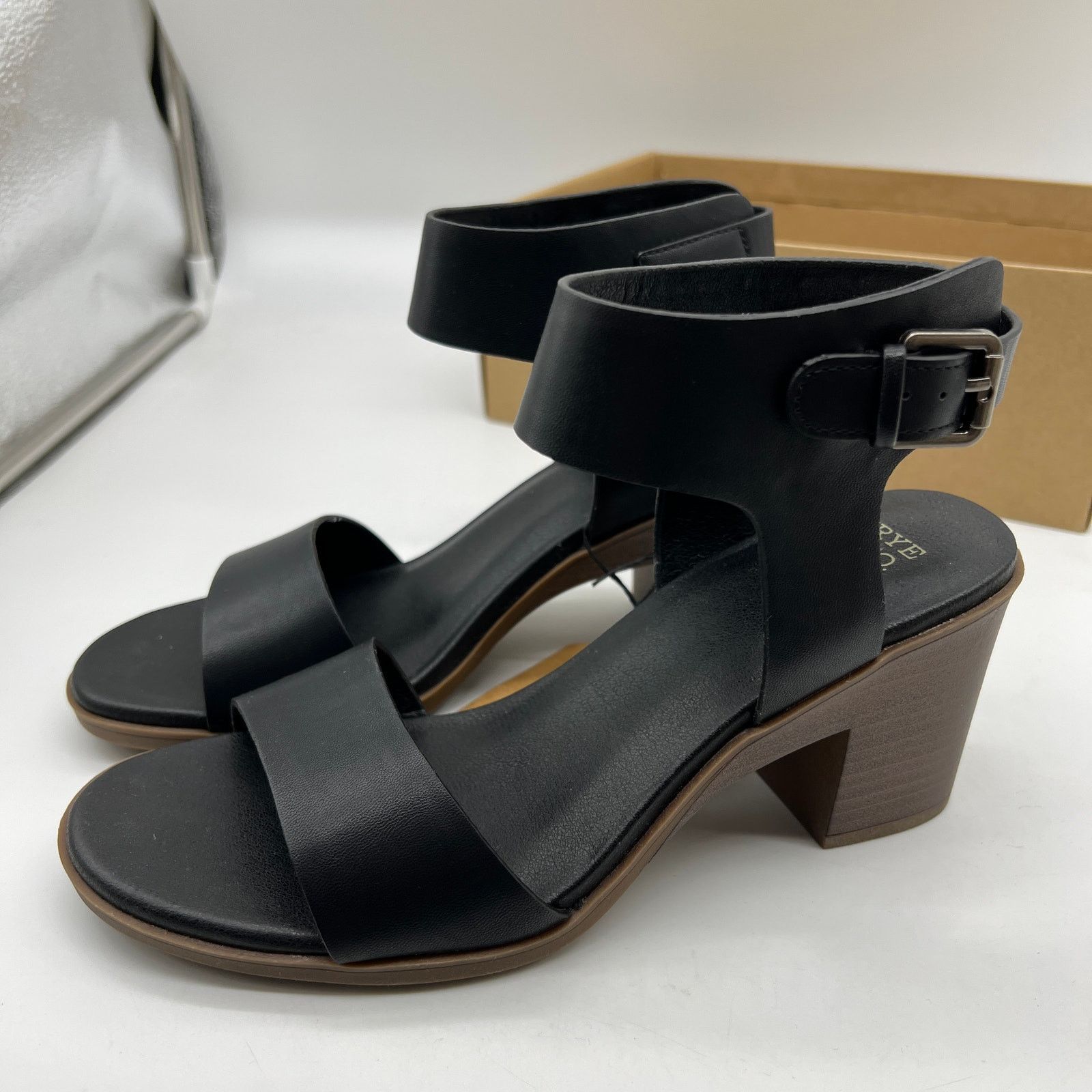 Frye and Co. Womens Kahlia Heeled Sandals Black Size 8M