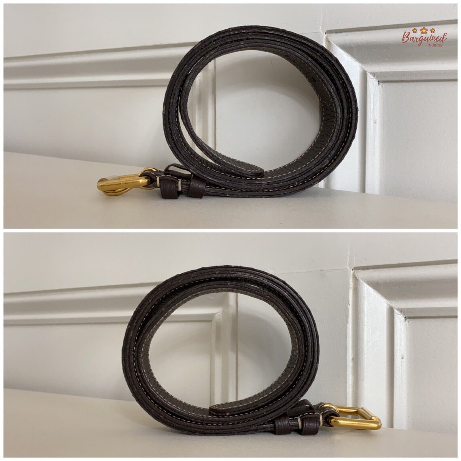 Louis Vuitton Louis Vuitton Monogram Mini Lin Canvas Leather Buckle Belt Size 32 - 5 Thumbnail