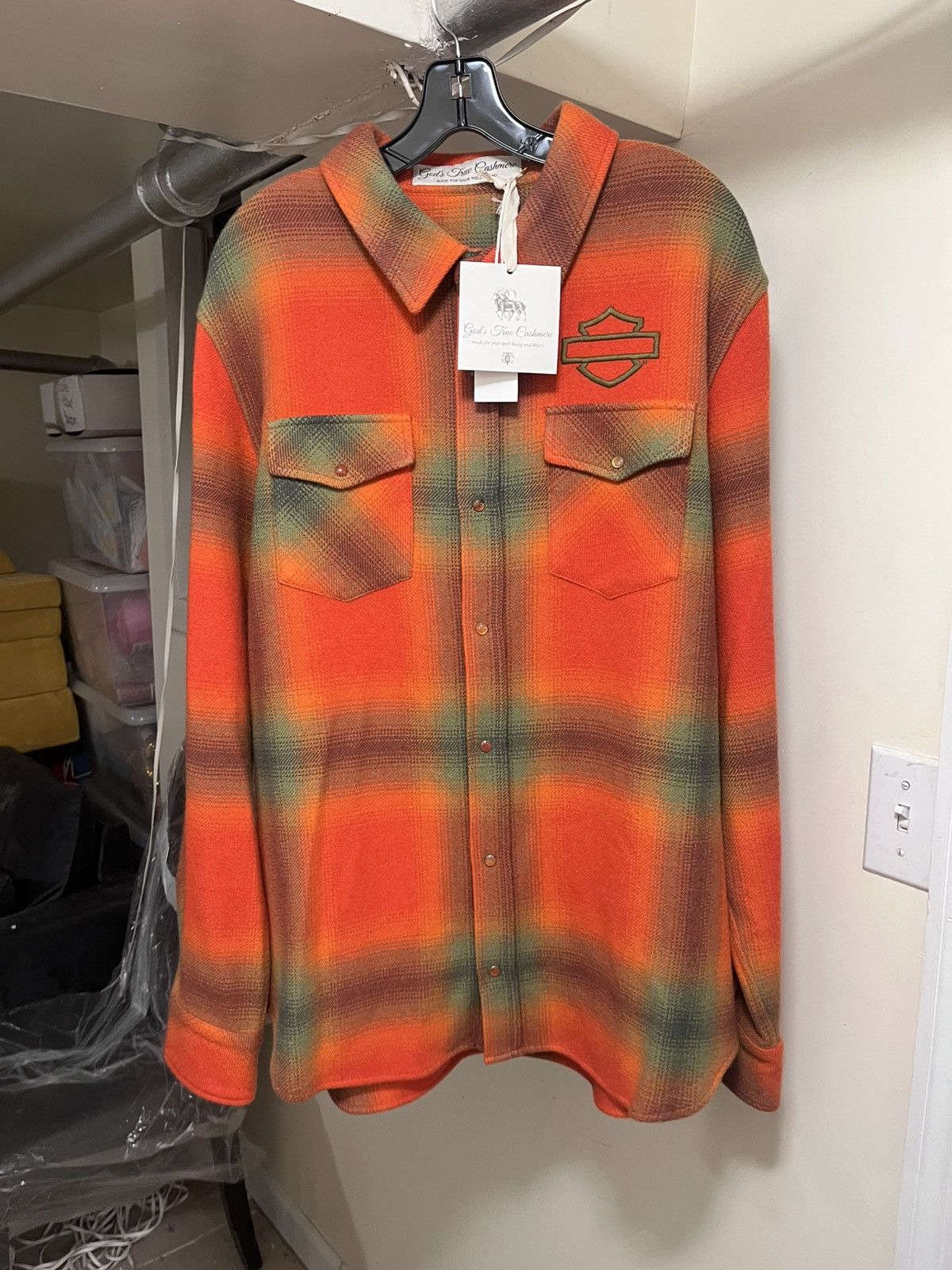God's True Cashmere God’s True Cashmere X Harley Davidson Shirt Sz XL Size US XL / EU 56 / 4 - 5 Thumbnail