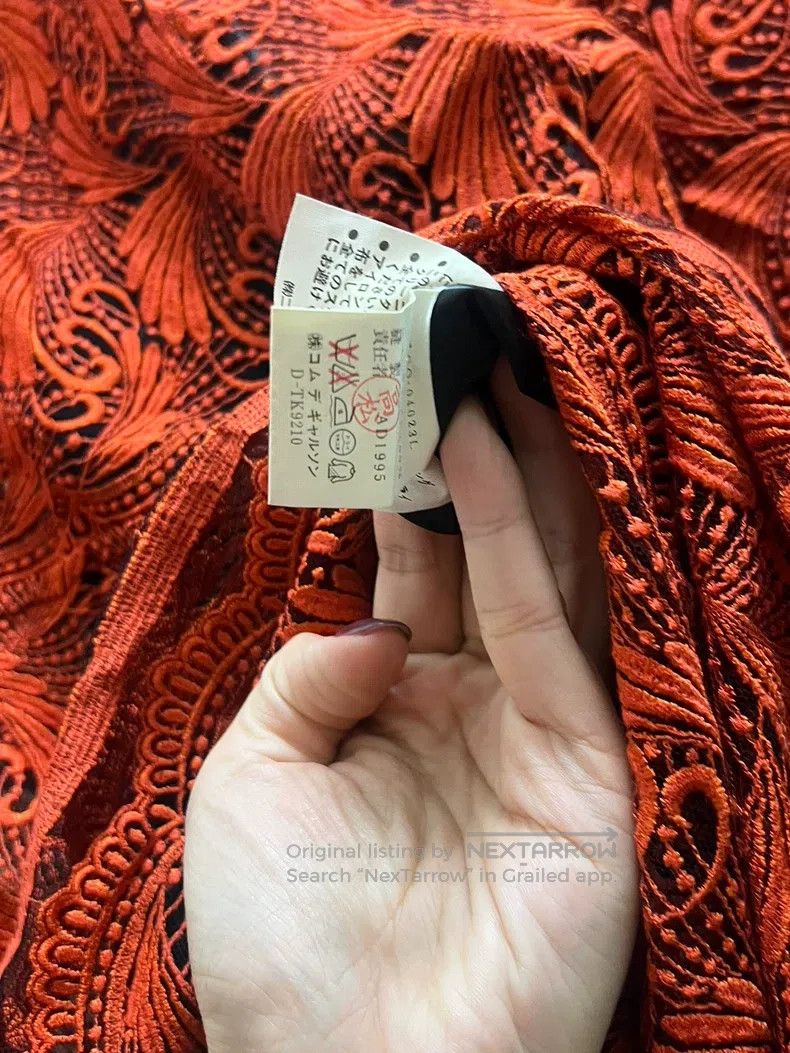 Comme des Garcons Comme Des Garcons Red Lace Dress Size L / US 10 / IT 46 - 5 Thumbnail