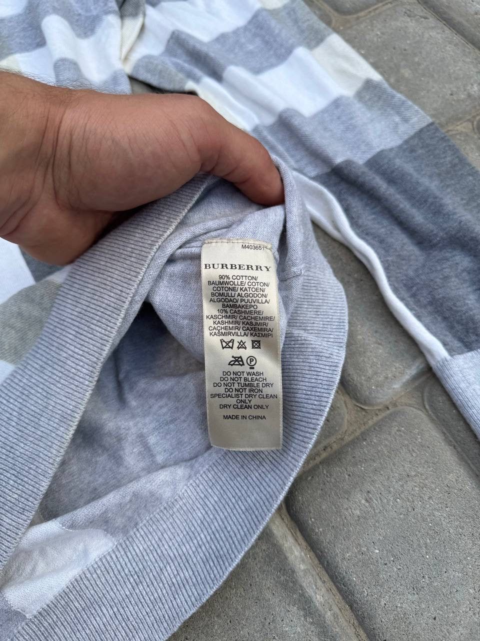 Burberry Burberry Brit Cotton Sweater Jumper Size L Size US L / EU 52-54 / 3 - 5 Thumbnail
